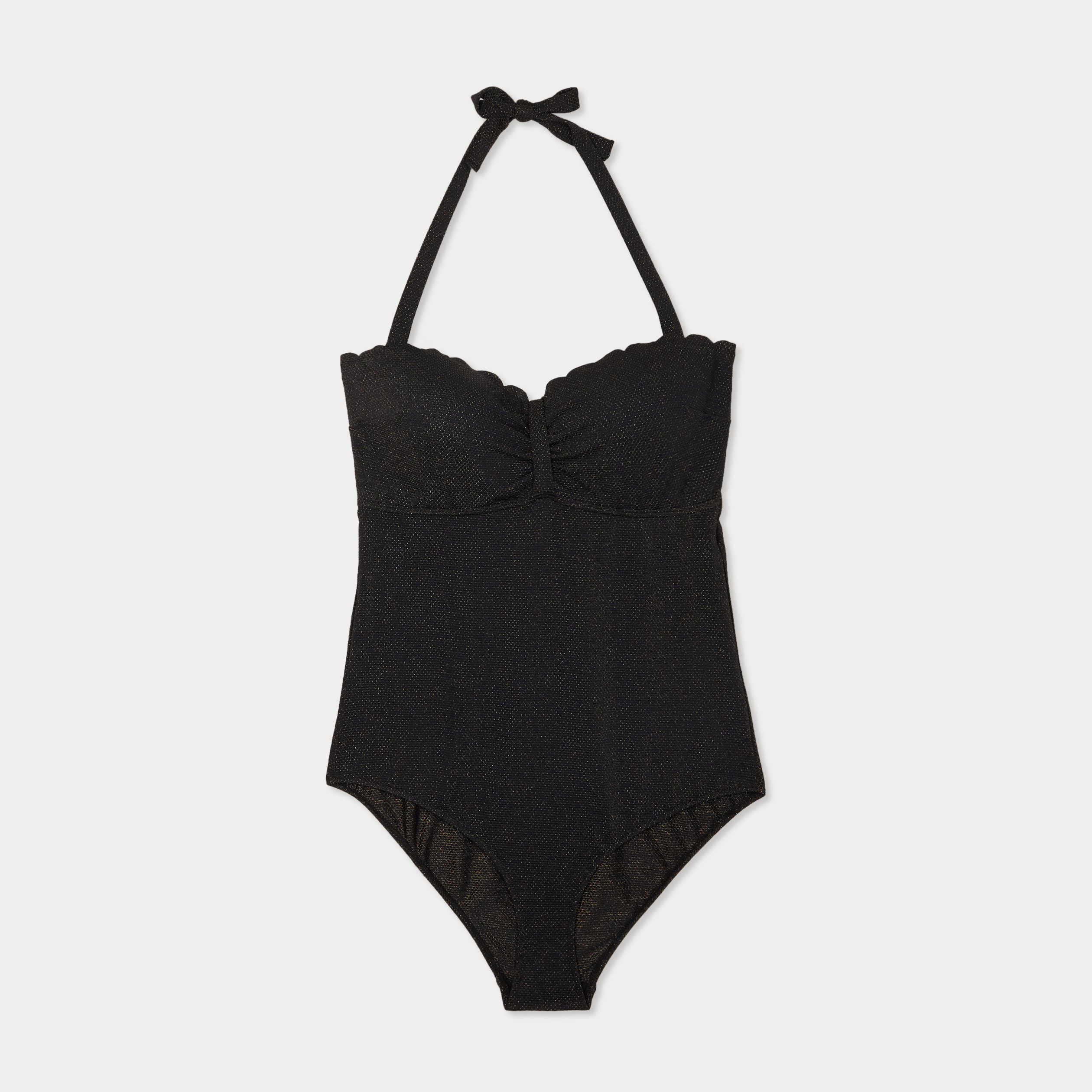 maillot de bain une piece balconnet noir femmegt Maillot de bain une pièce balconnet noir femme grande taille