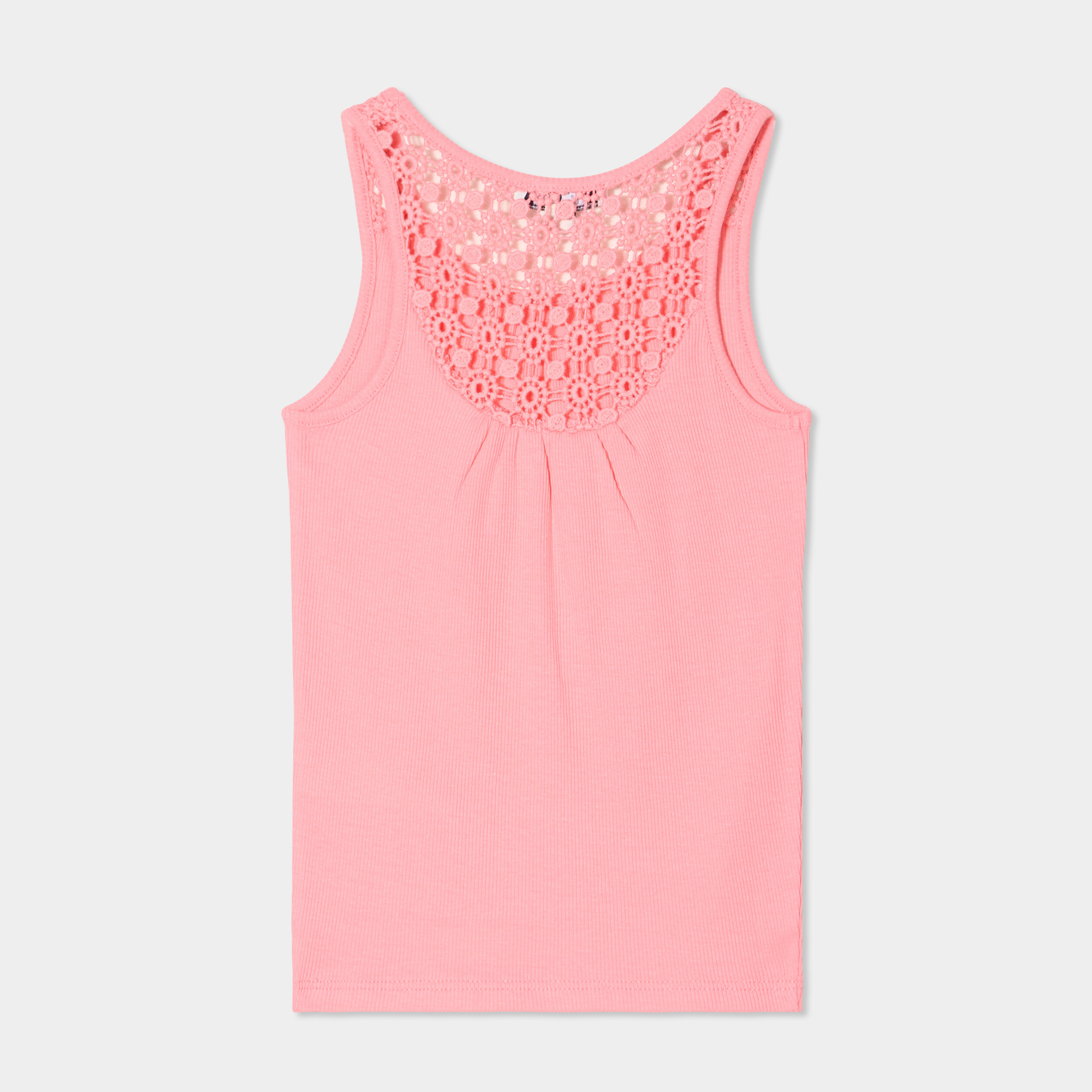 debardeur cotele dos macrame creeks rose fille Débardeur côtelé dos macramé Creeks rose fille