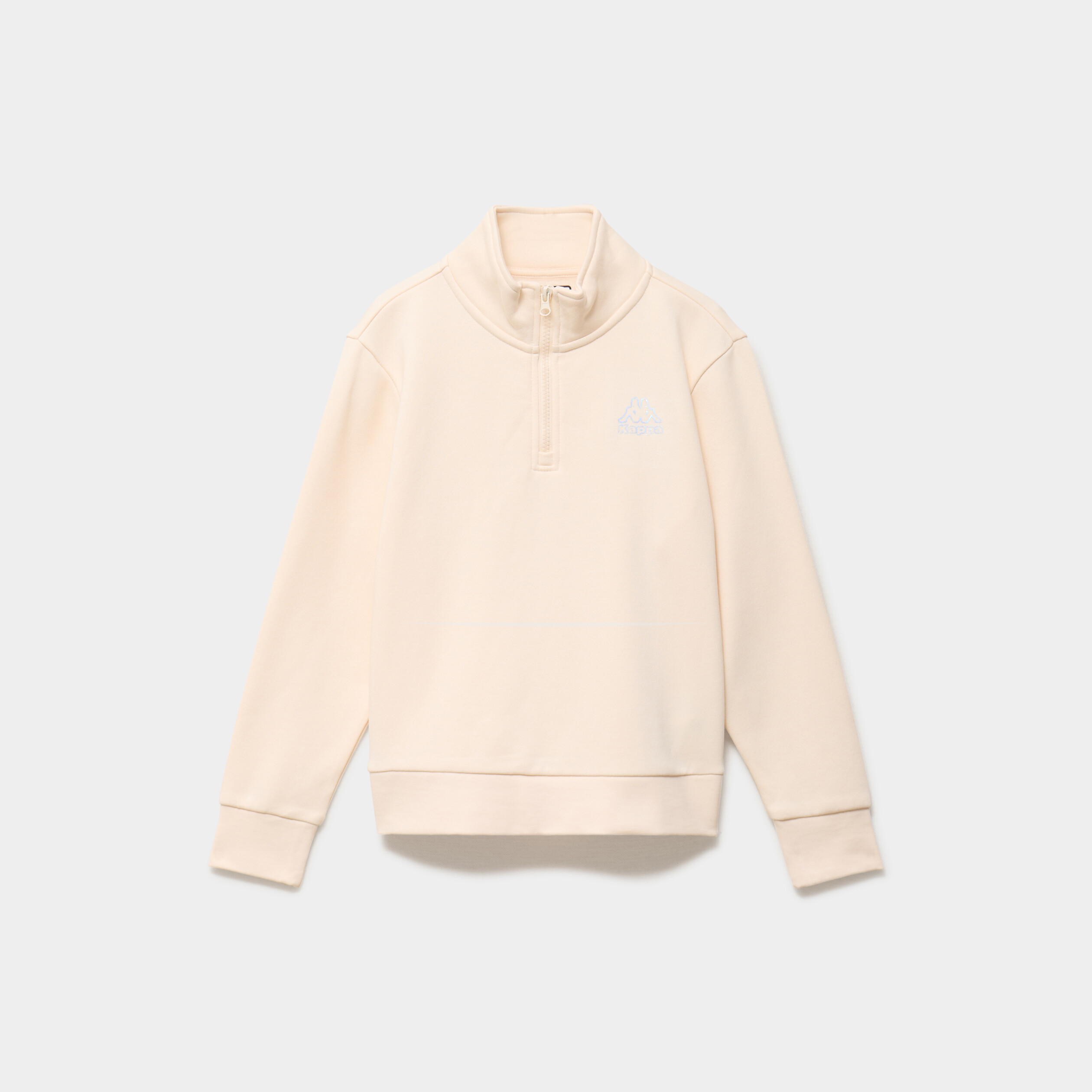 Sweat droit col camionneur Kappa creme fille