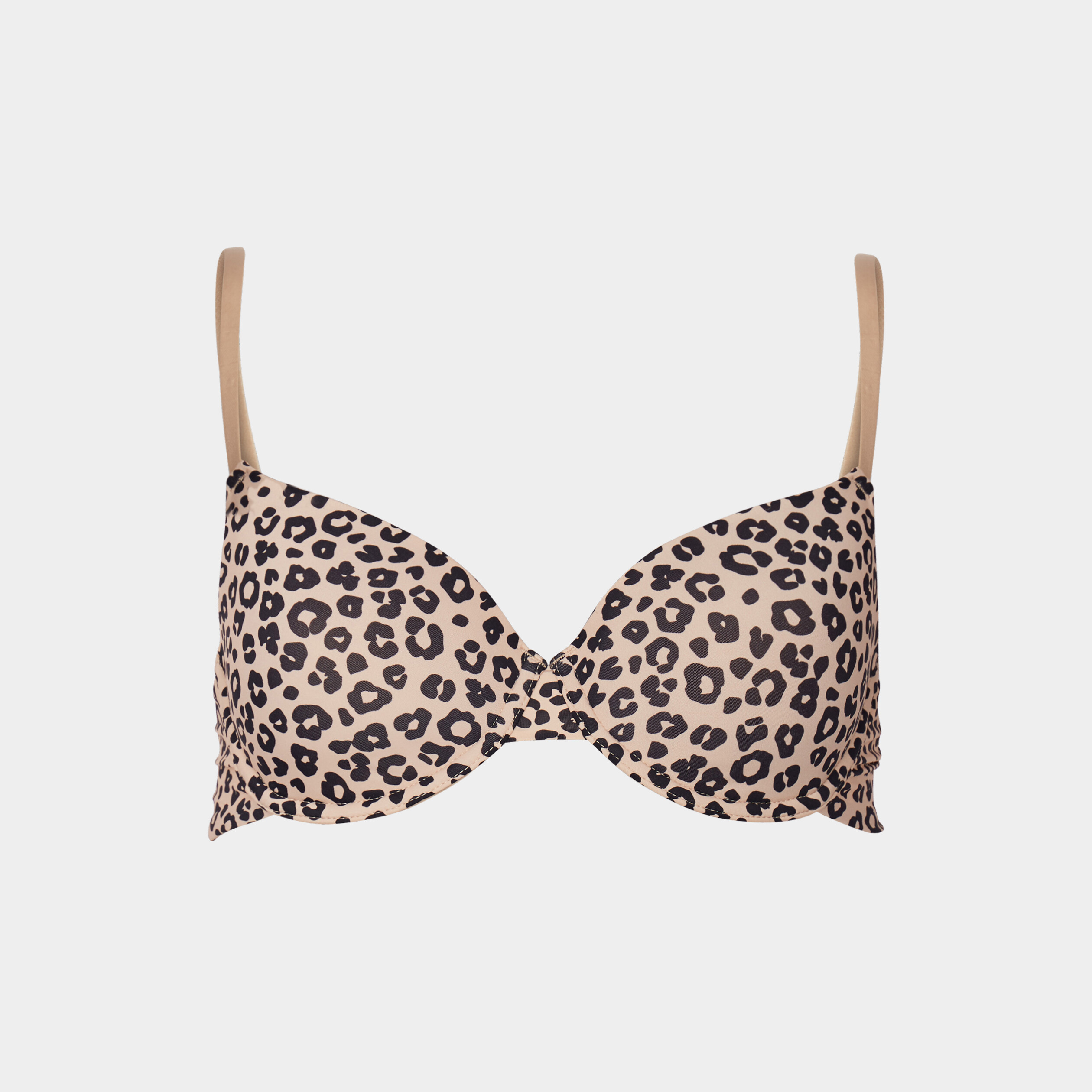 Soutien-gorge corbeille padd&eacute; microfibre ivoire femme