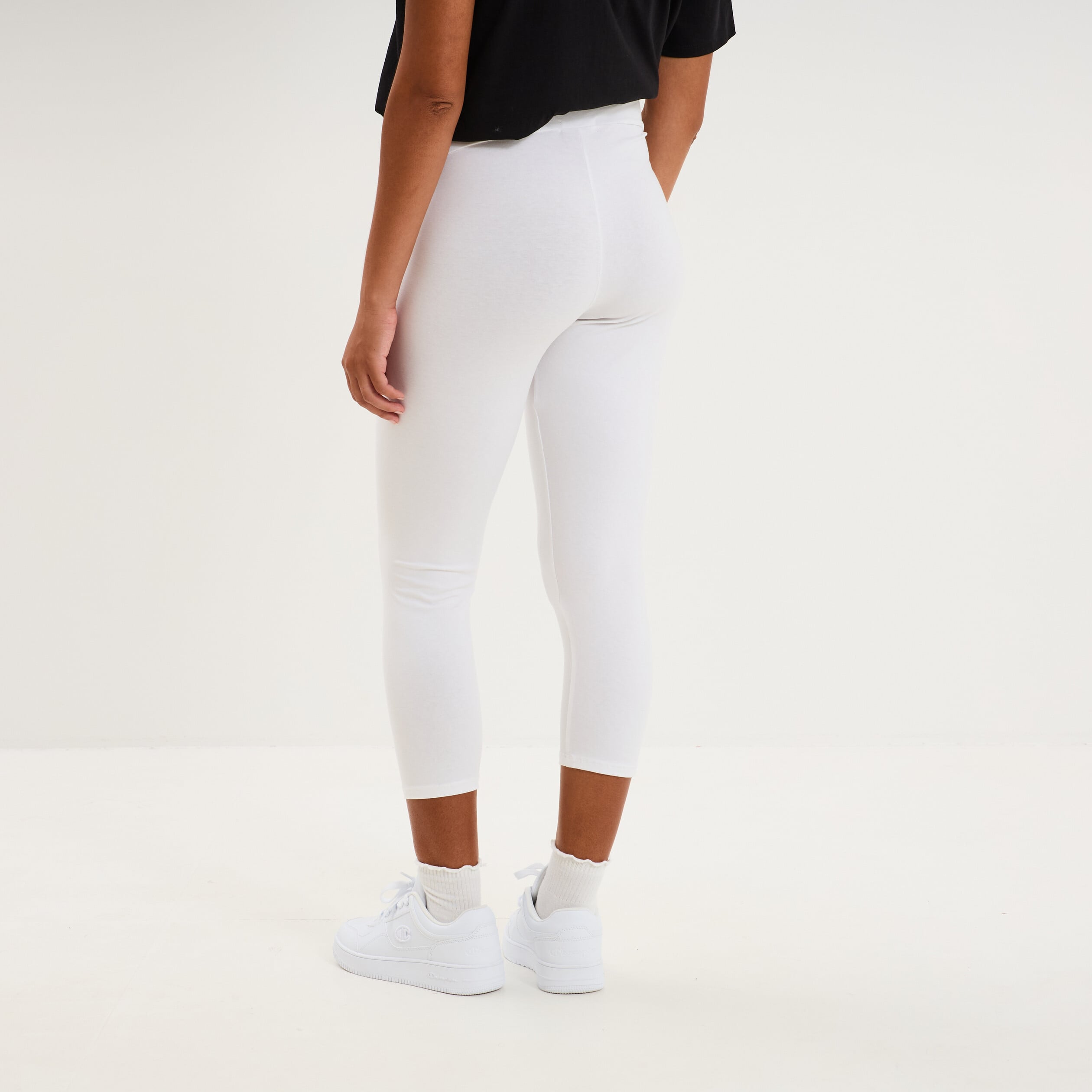 Legging 7/8&egrave;me grossesse blanc femme maternit&eacute;