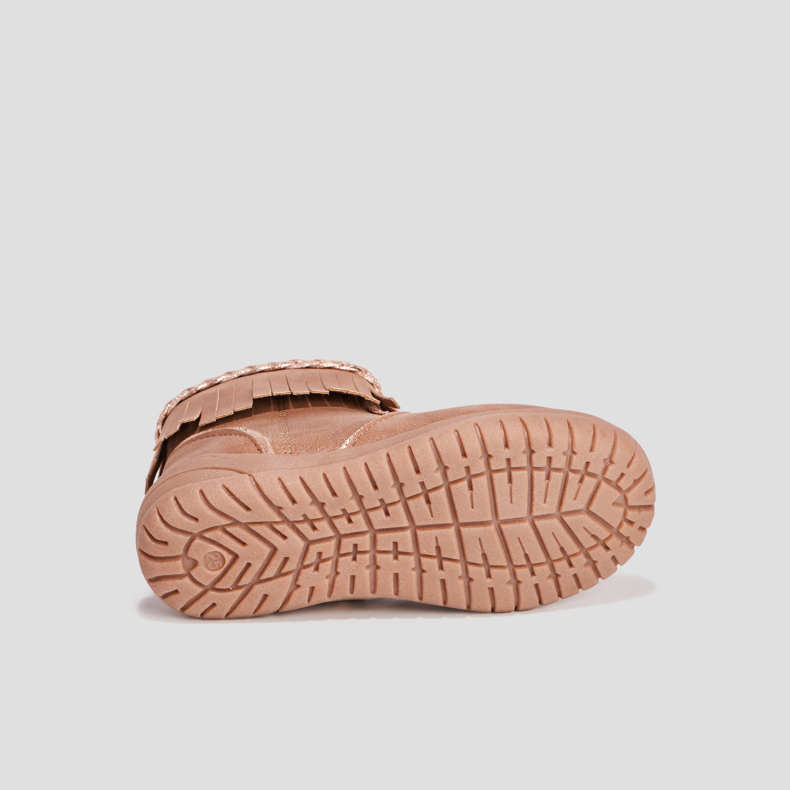 bottines avec franges camel fille Bottines avec franges camel fille