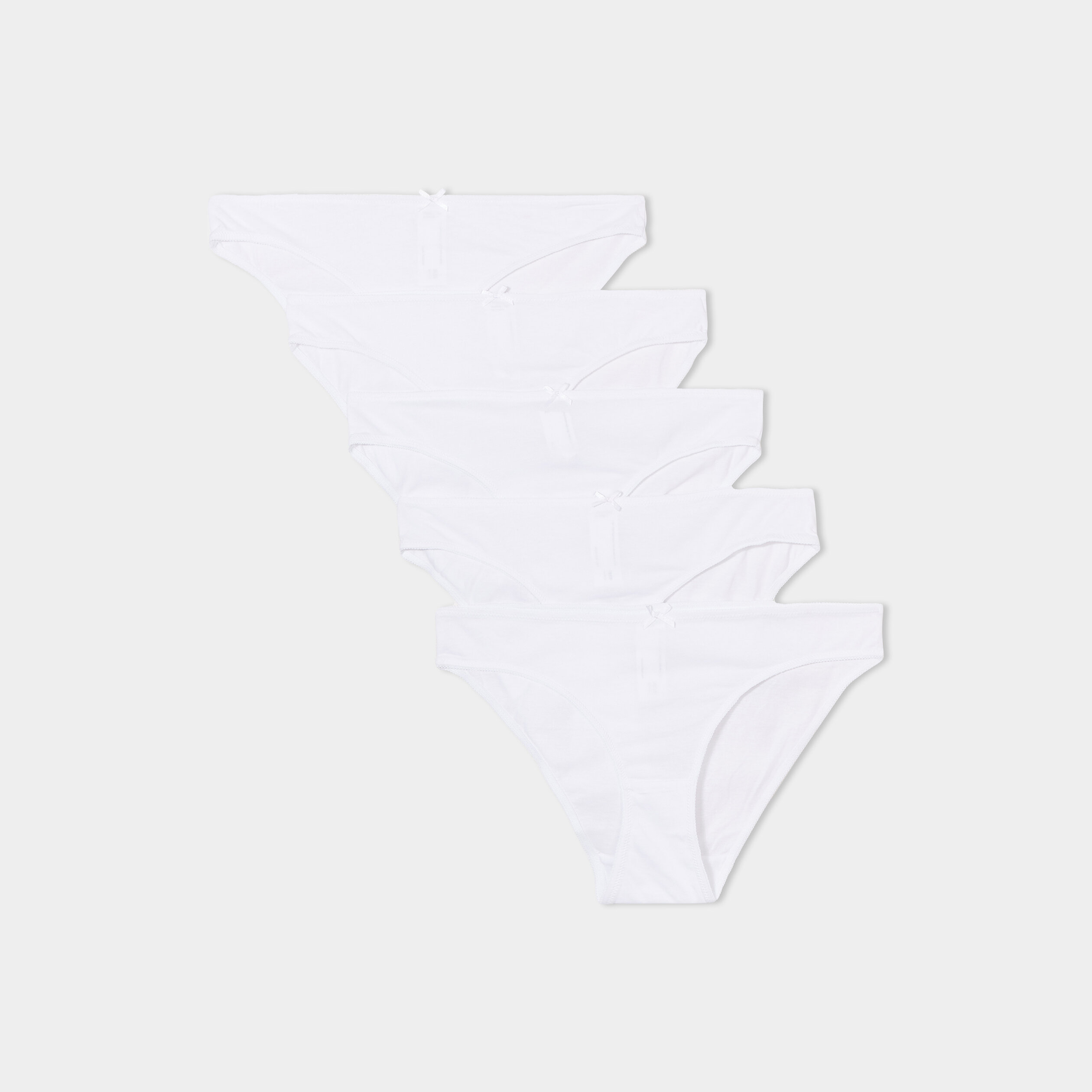 Lot 5 culottes coton blanc femme