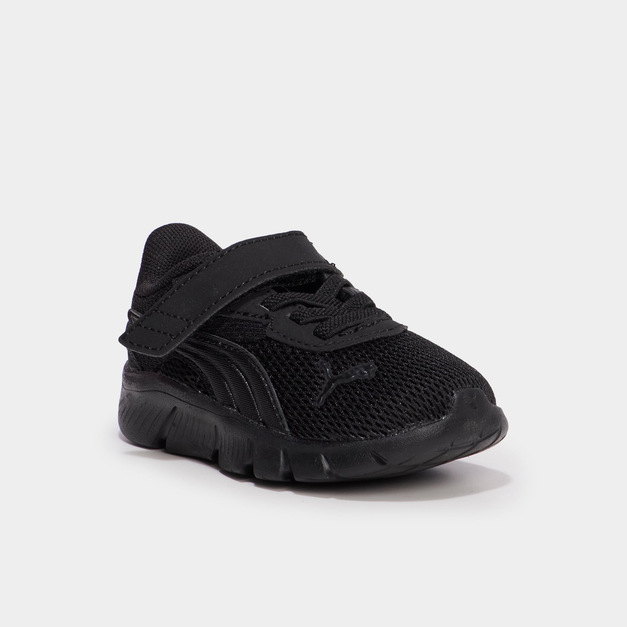Baskets running &agrave; scratchs Puma noir b&eacute;b&eacute; gar&ccedil;on