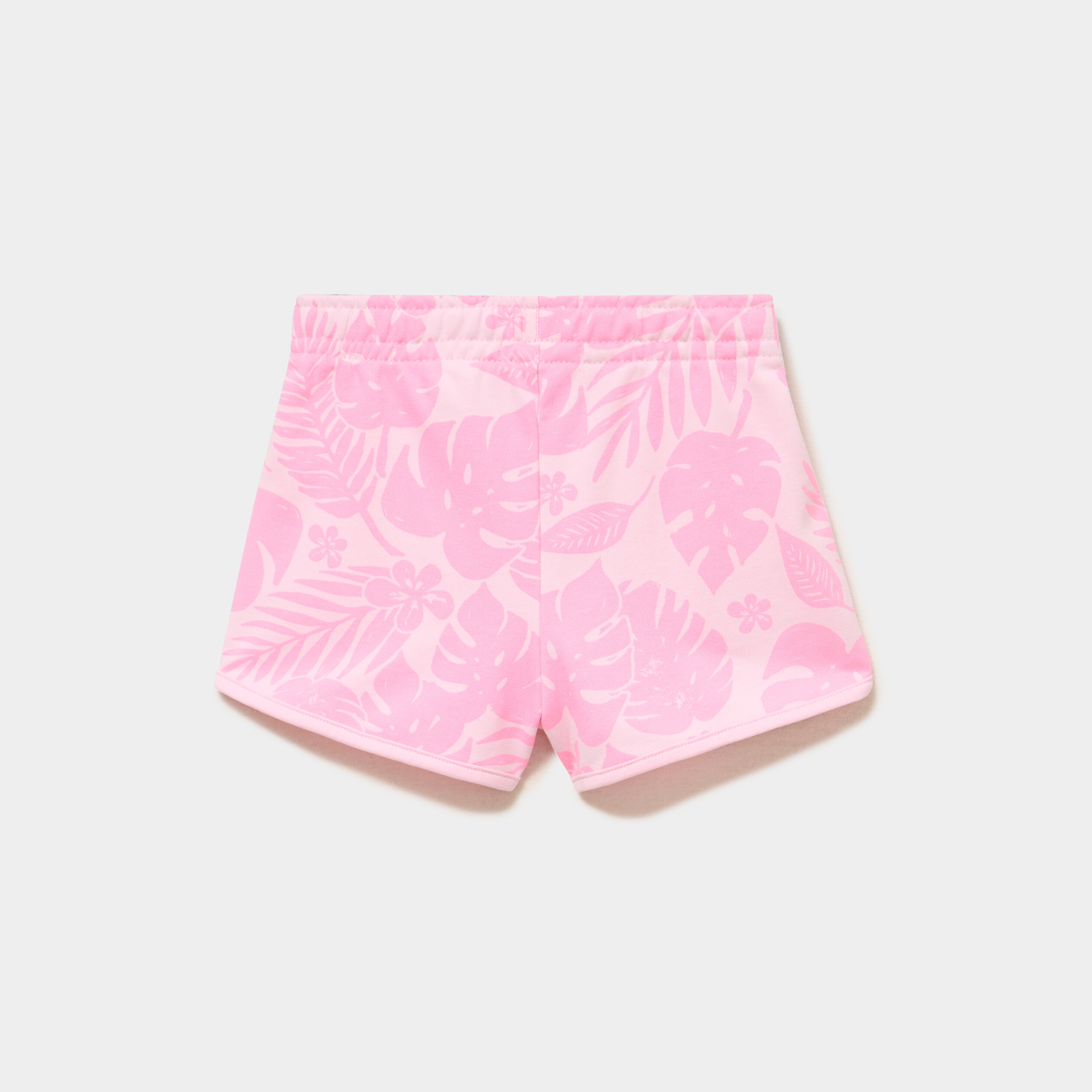 Short molletonn&eacute; taille &eacute;lastiqu&eacute;e rose fille