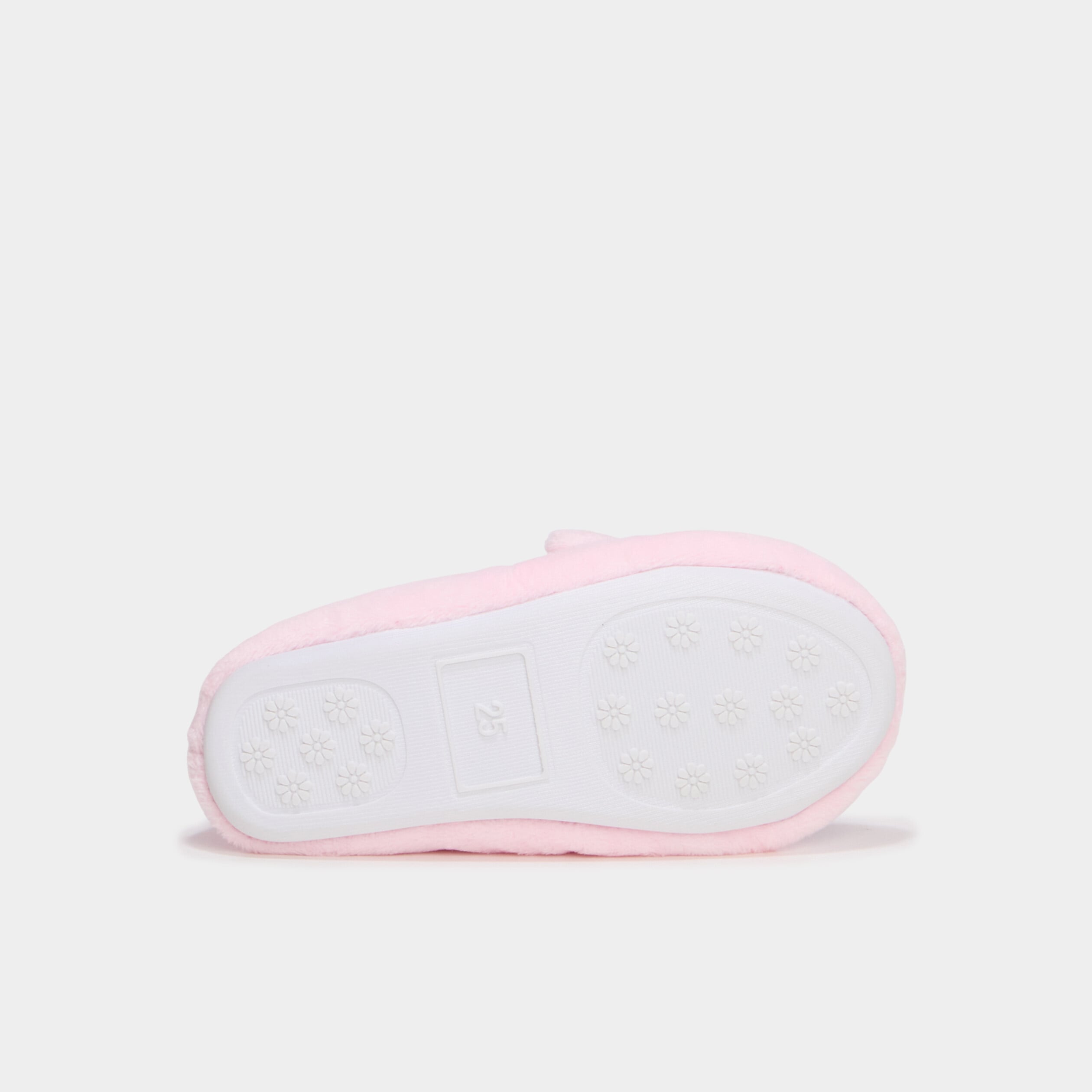 Chaussons ballerines effet velours rose fille
