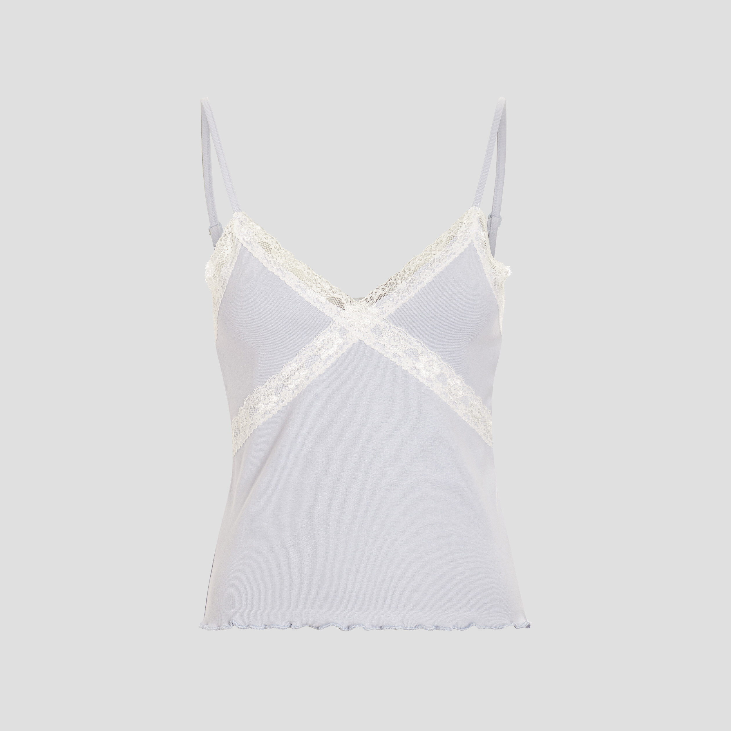 Haut de pyjama bleu lavande femme
