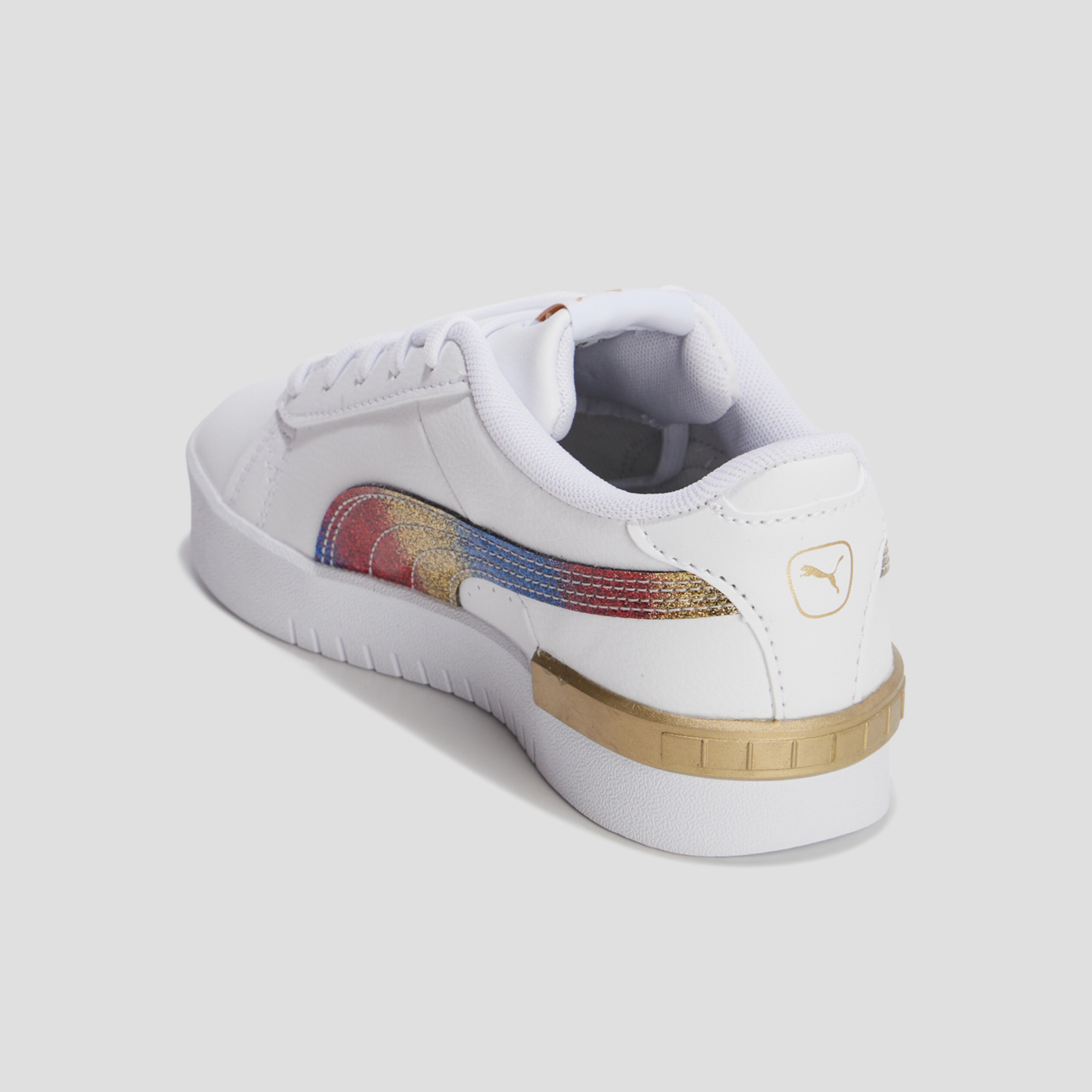 Tennis à lacets Puma Jada Olympic blanc fille