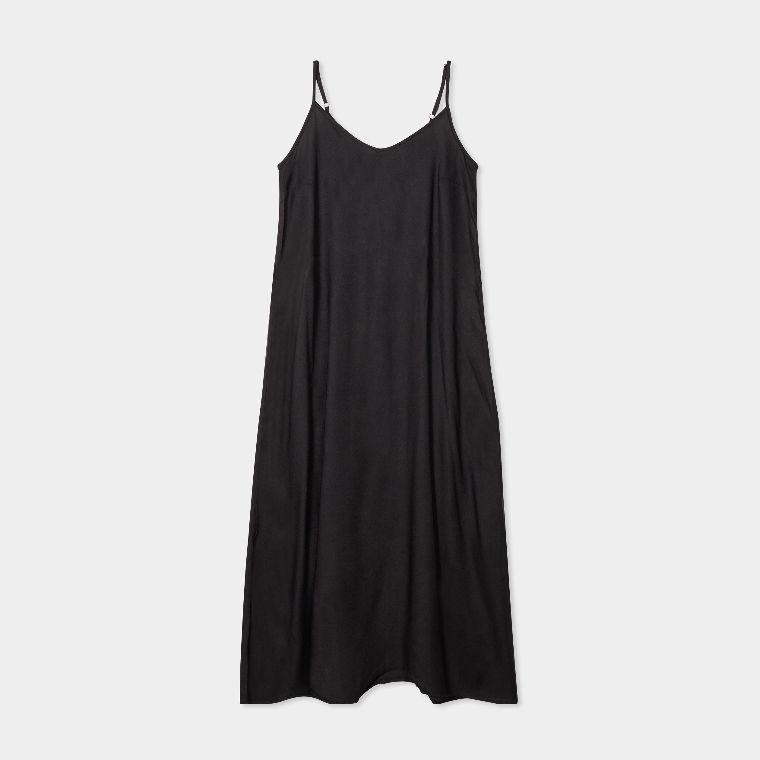 robe longue fluide bretelles noir femme Robe longue fluide bretelles noir femme