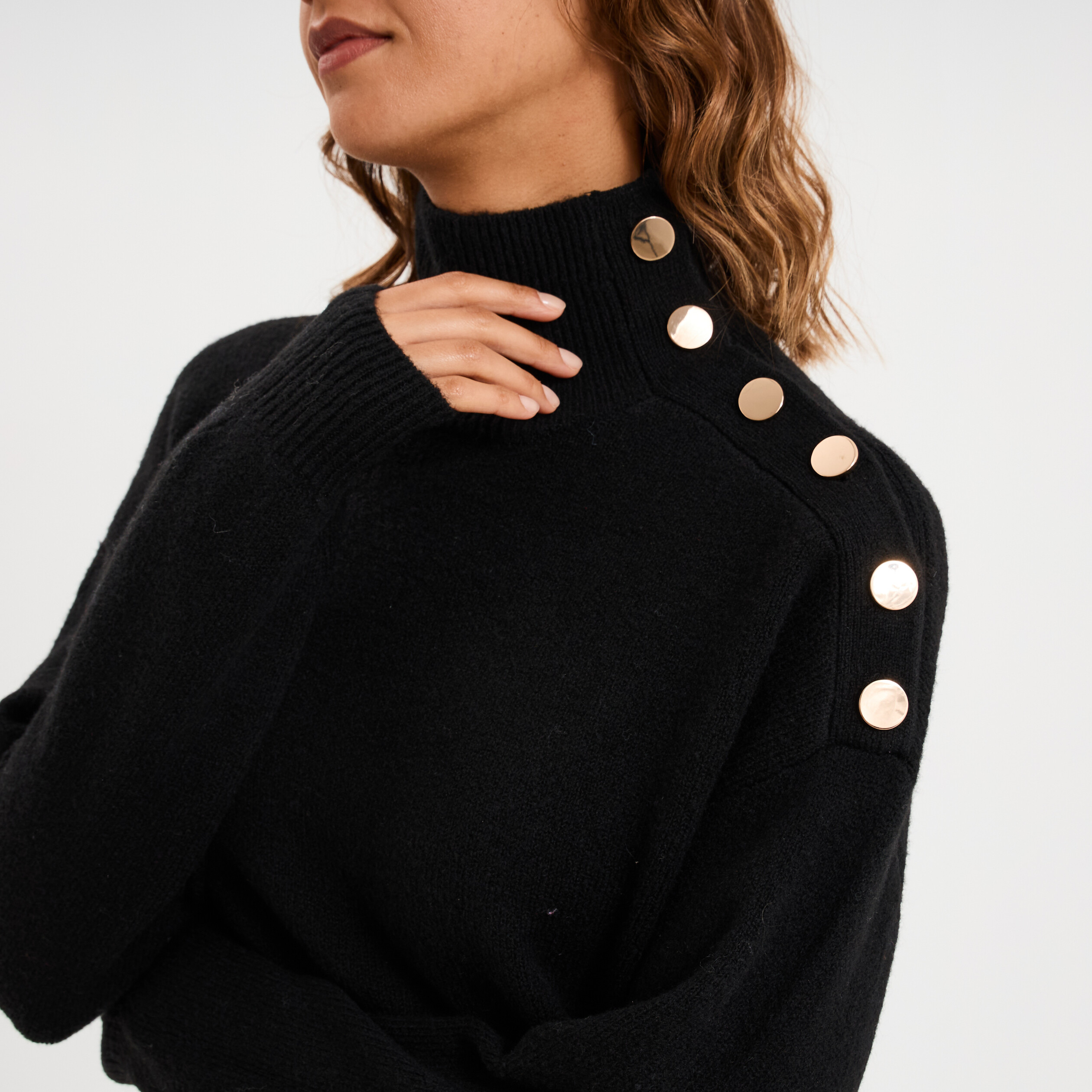 Veste col rond boutonnée Mosquitos blanc femme | La Halle