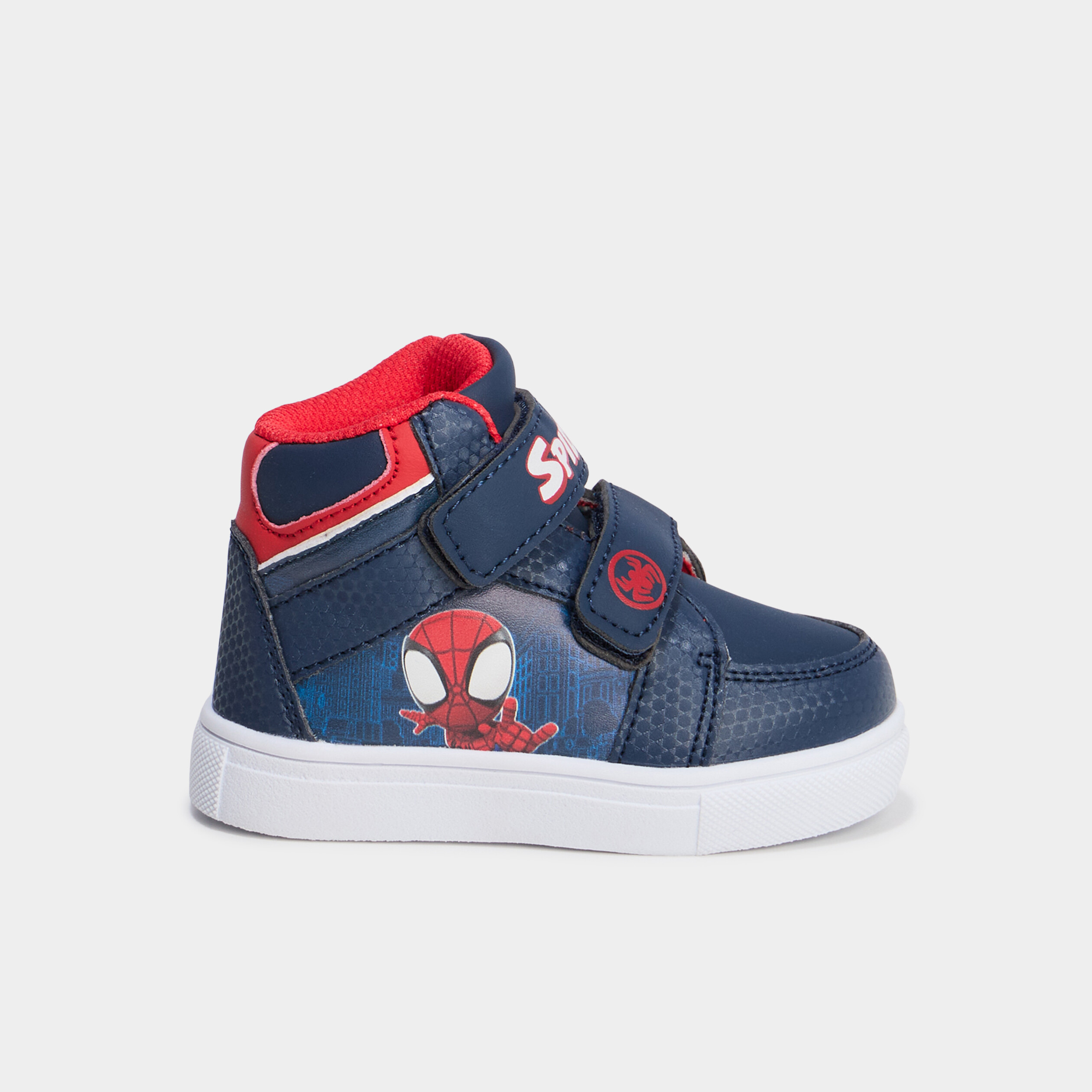 baskets montantes a scratchs spider man bleu bebeg Baskets montantes à scratchs Spider-Man bleu bébé garçon