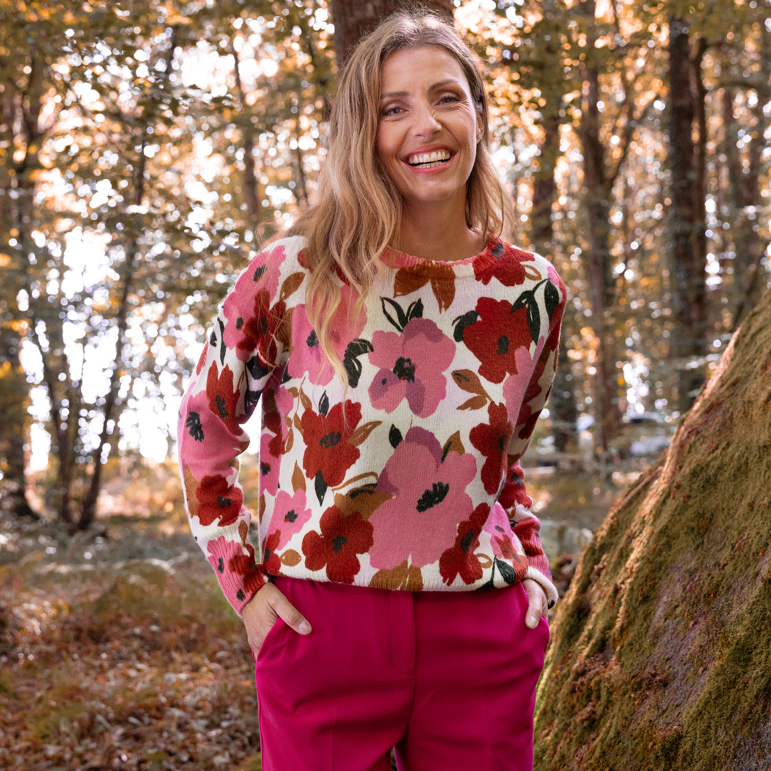Pull multicolore femme clearance