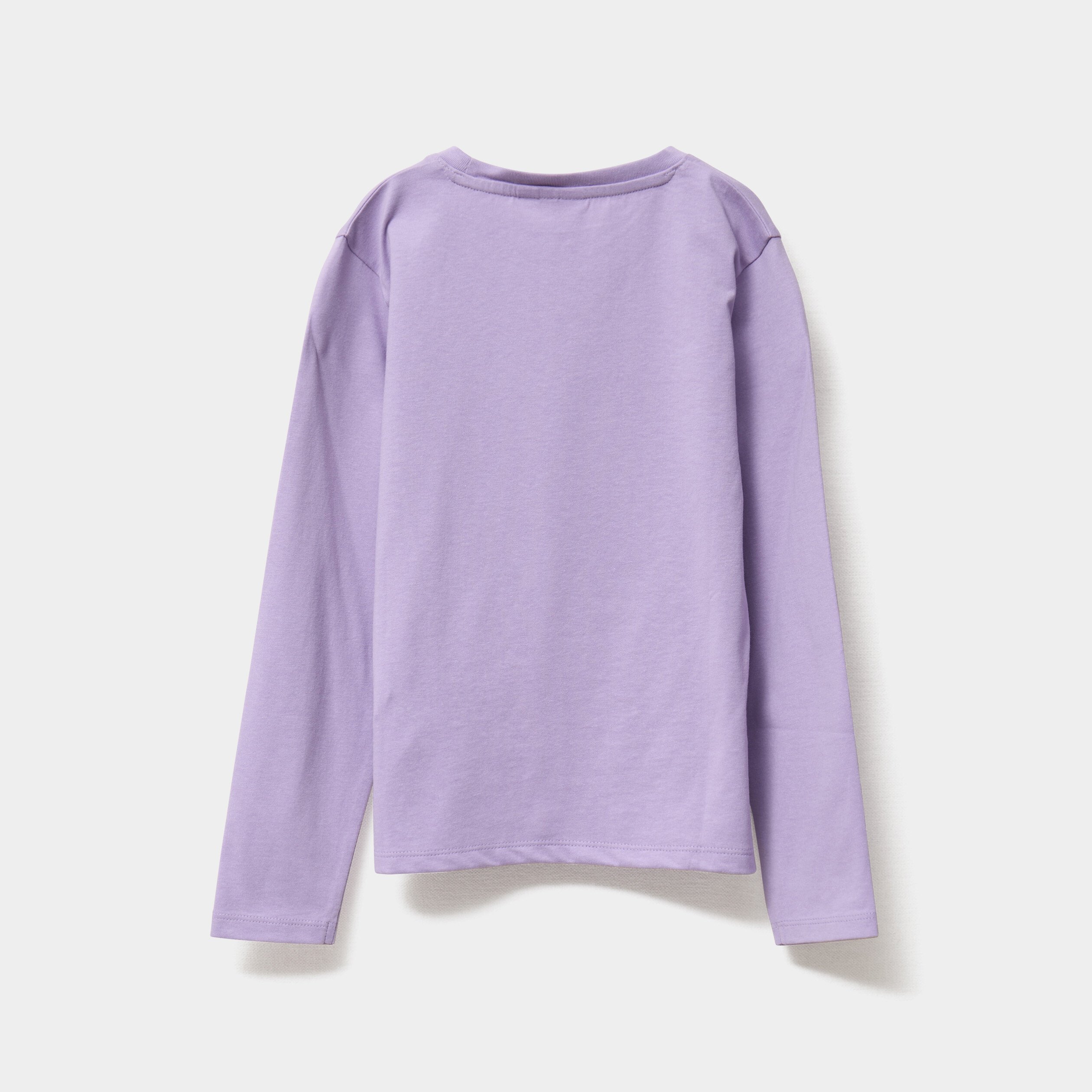 t shirt manches longues coton stitch parme fille T-shirt manches longues coton Stitch parme fille