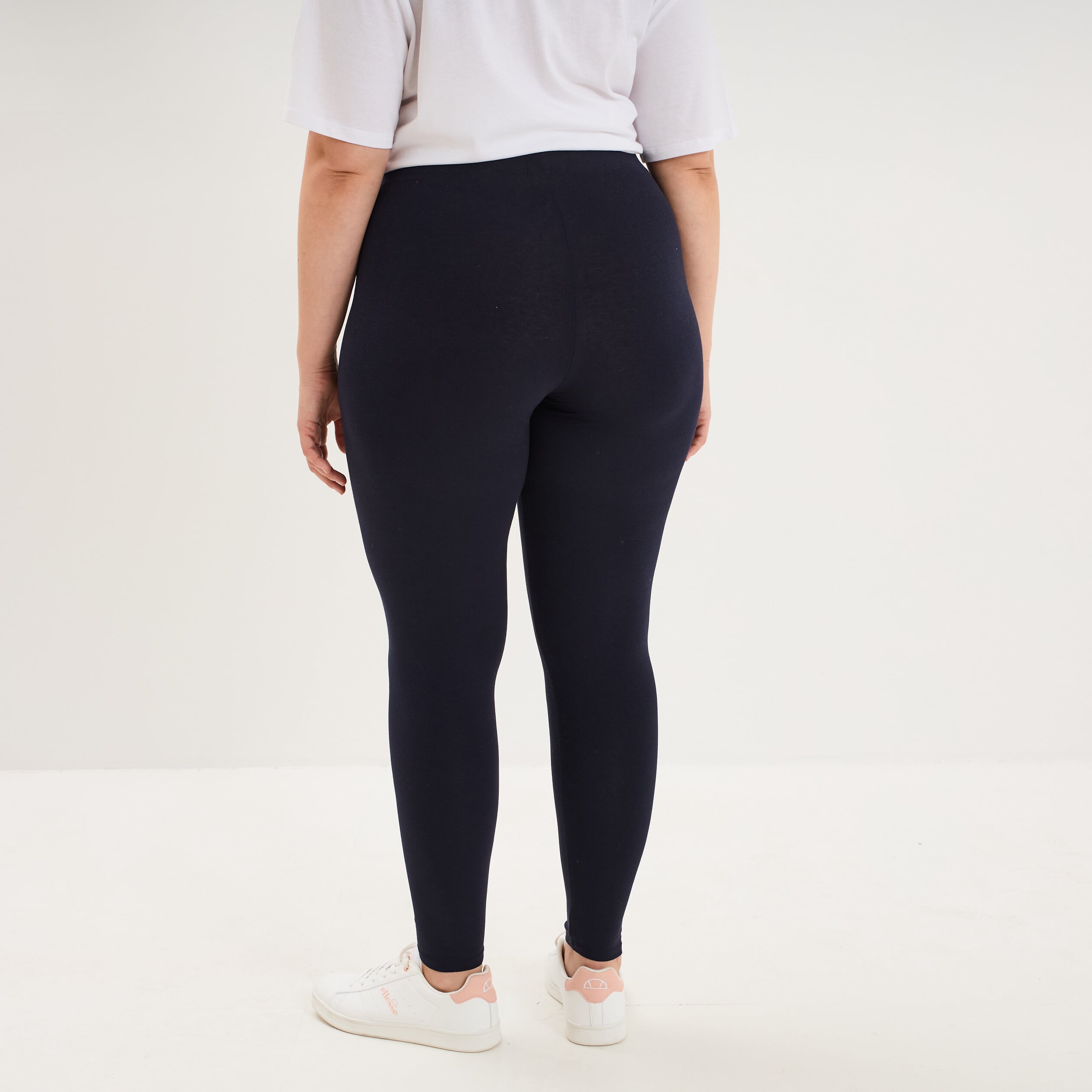 Legging avec taille &eacute;lastiqu&eacute;e bleu marine femme grande taille