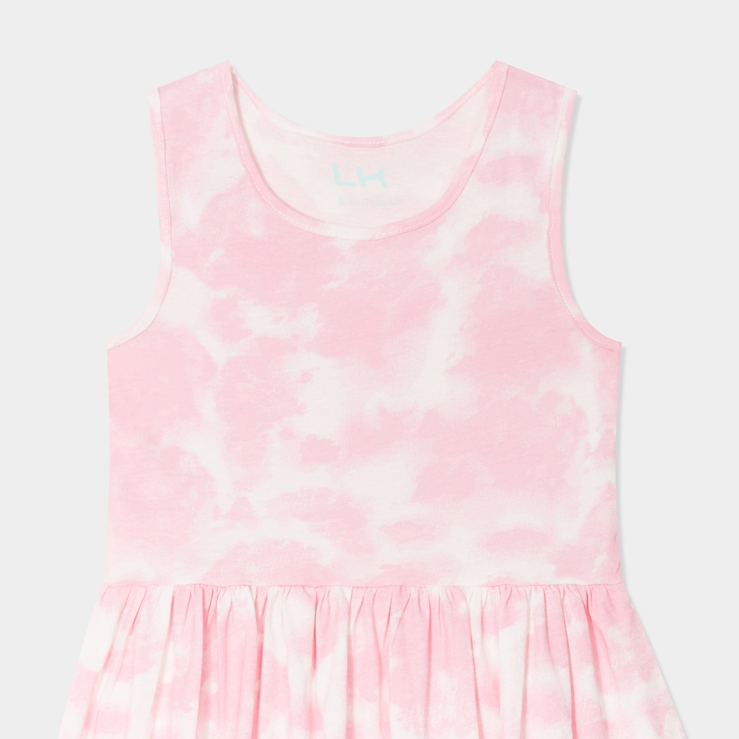 Robe évasée sans manches blanc fille