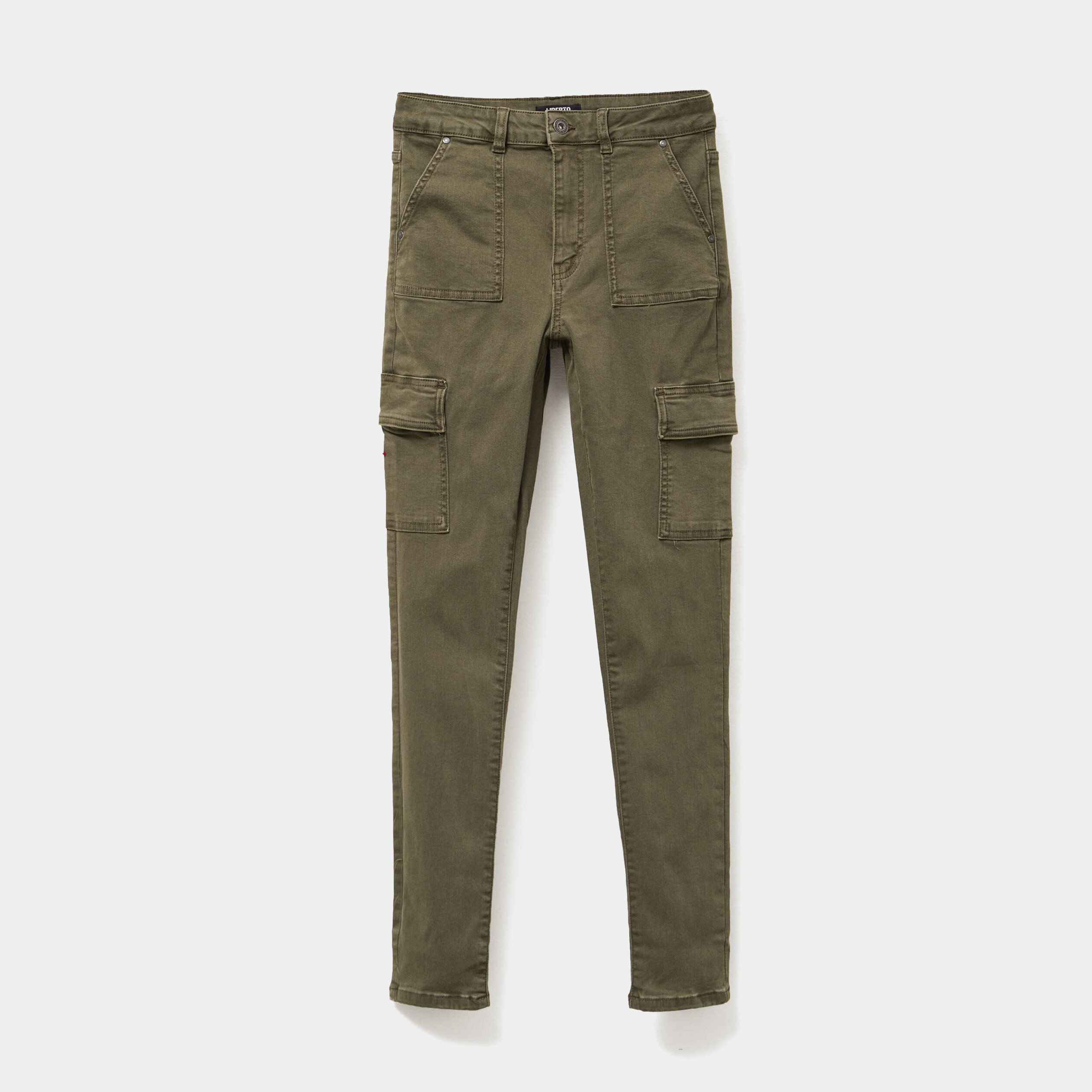 pantalon cargo skinny 78eme liberto vert kaki femme Pantalon cargo skinny 7/8ème Liberto vert kaki femme