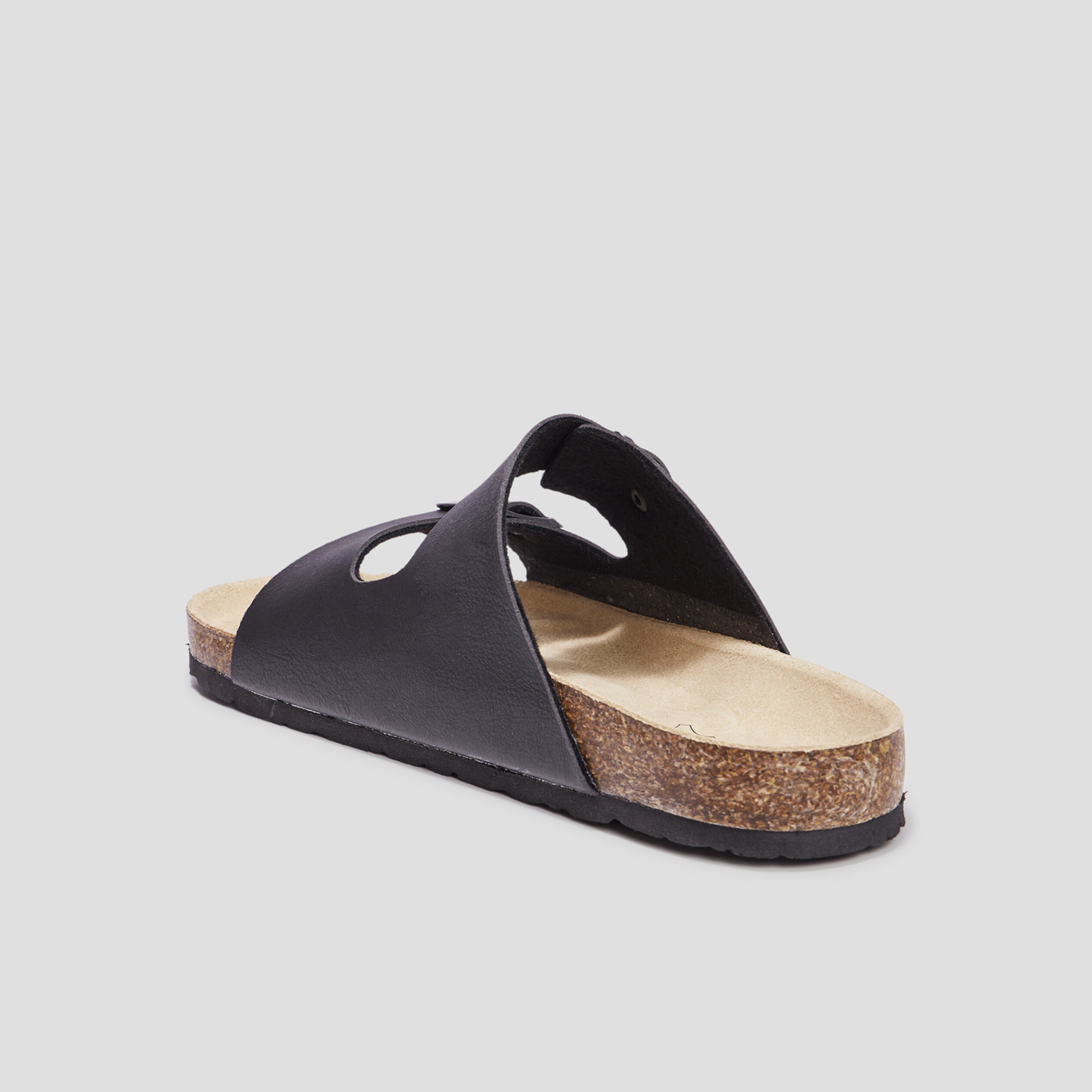 Mules avec boucles noir homme