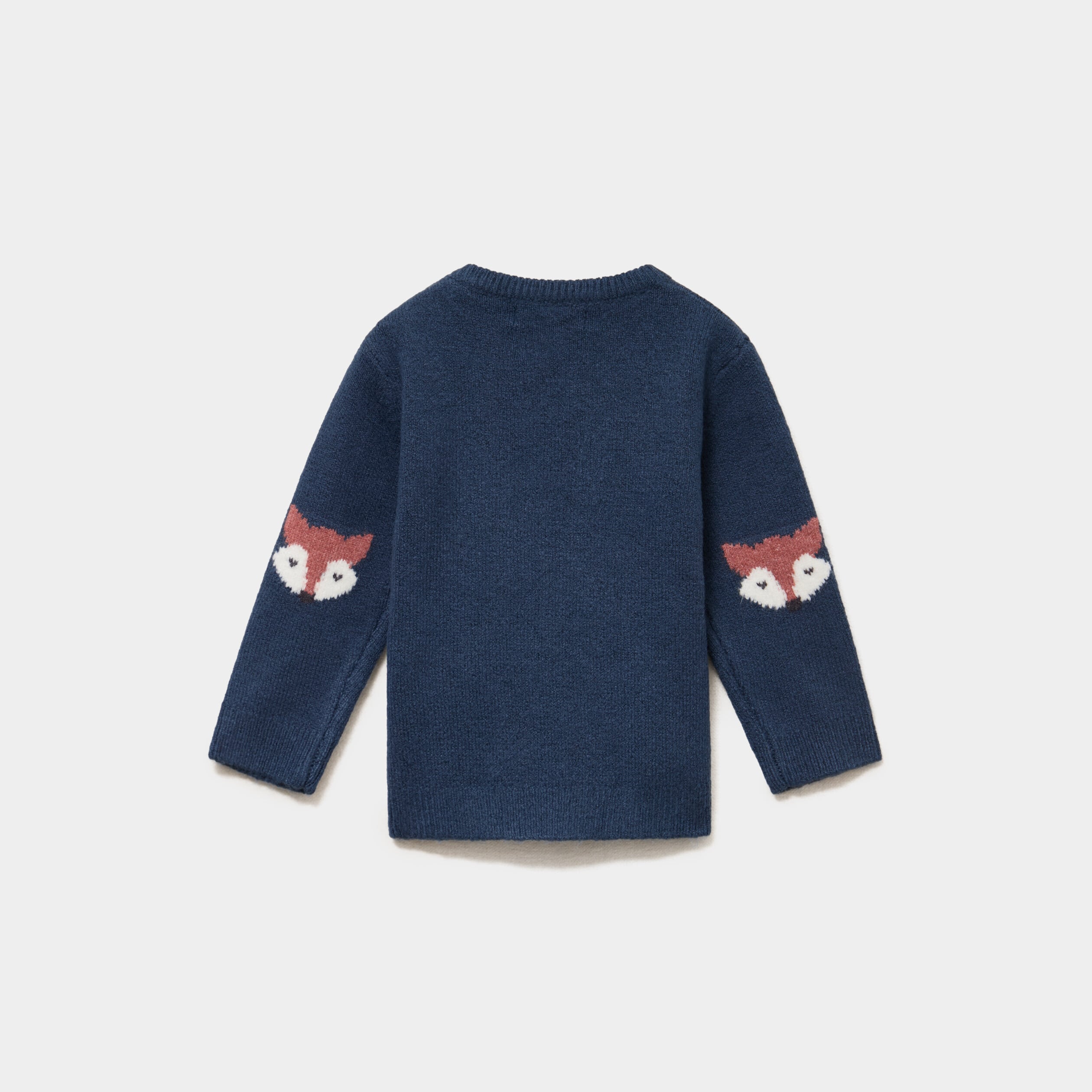 Pull &eacute;paule boutonn&eacute;e bleu b&eacute;b&eacute; gar&ccedil;on