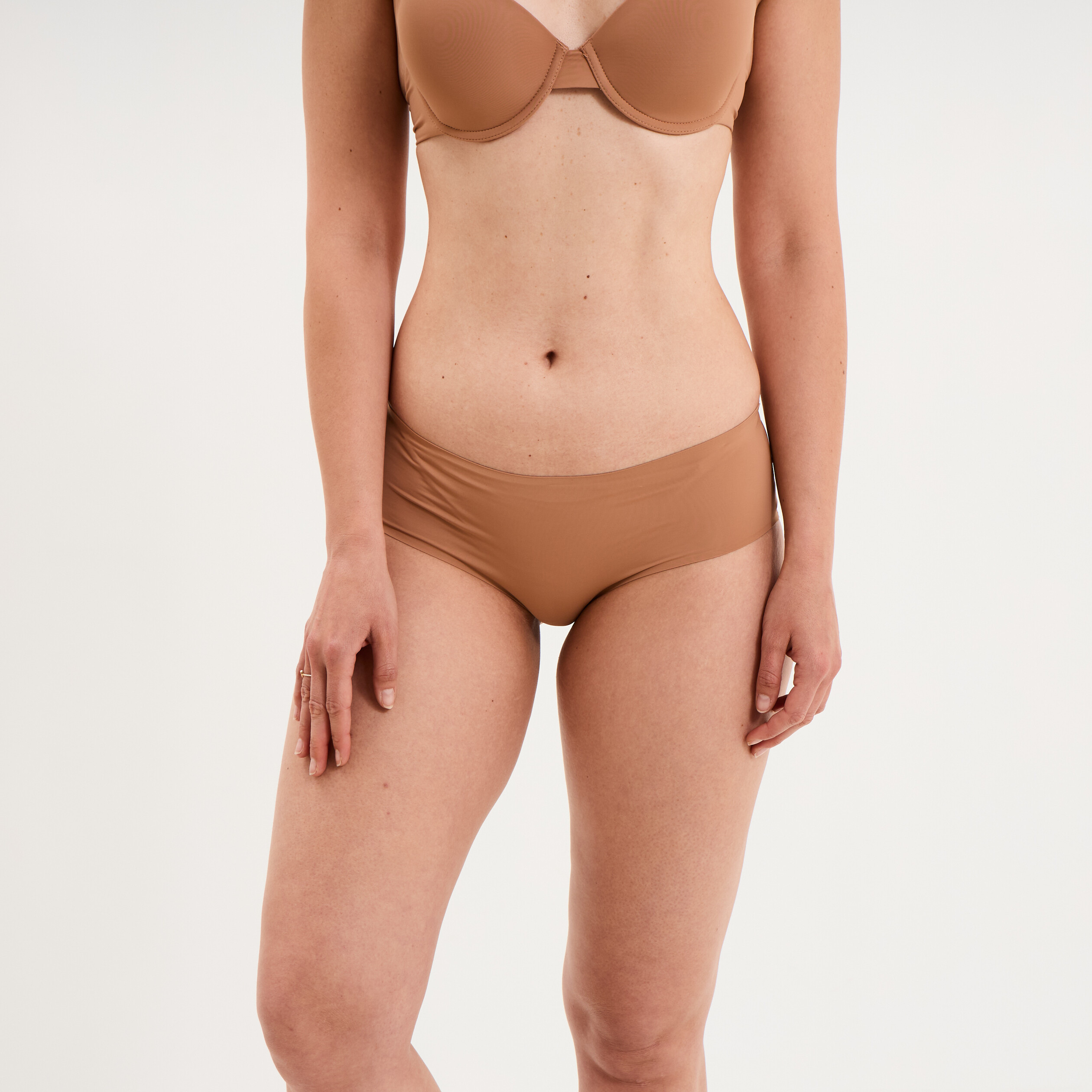 Shorty microfibre sans coutures vieux rose femme