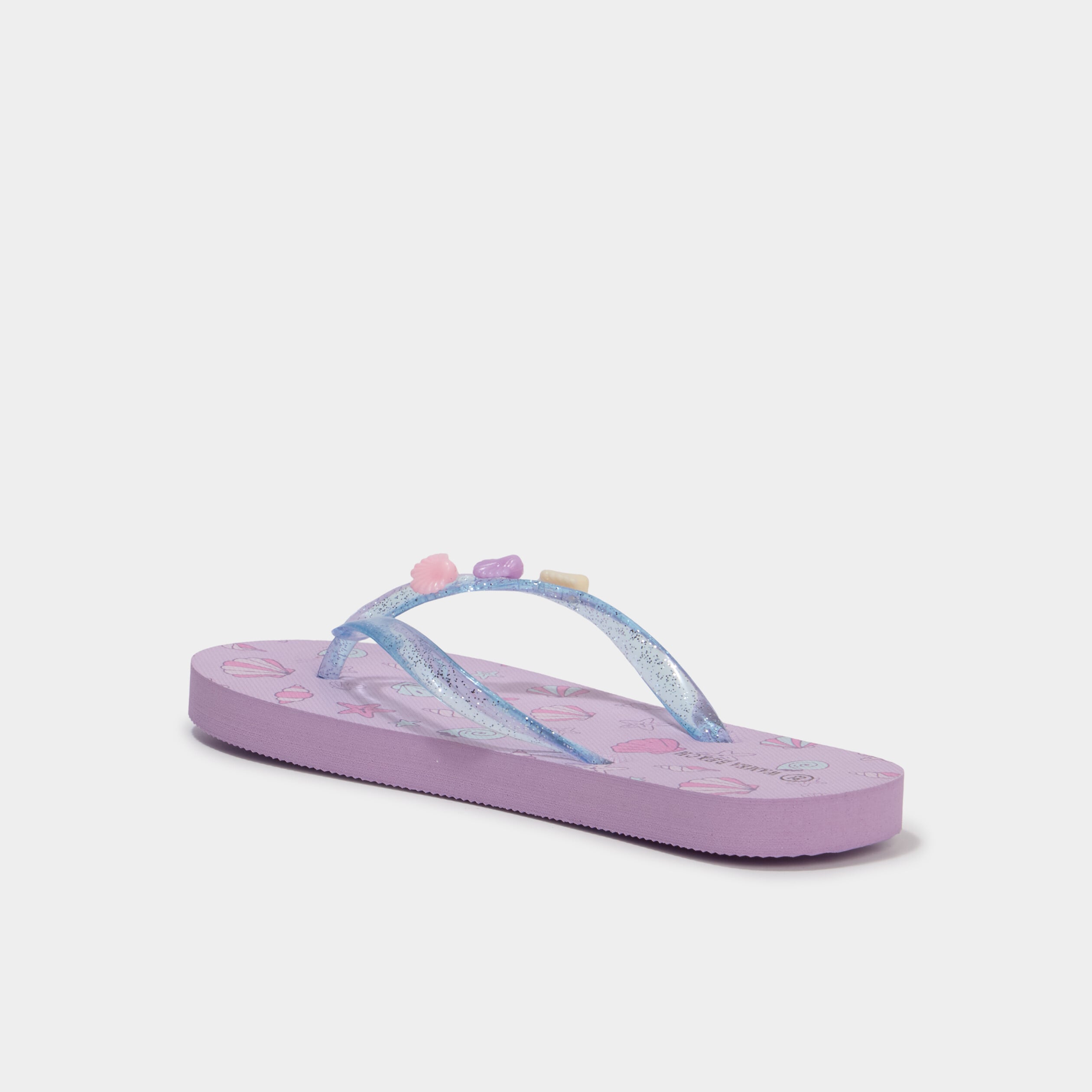 Tongs d&eacute;tails fantaisie rose fille