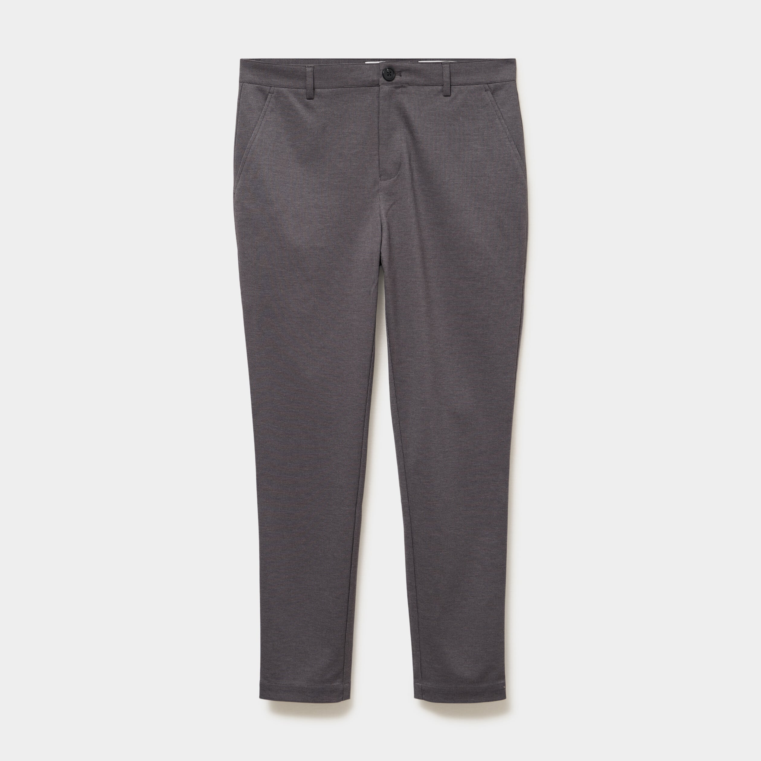 Pantalon chino slim gris homme