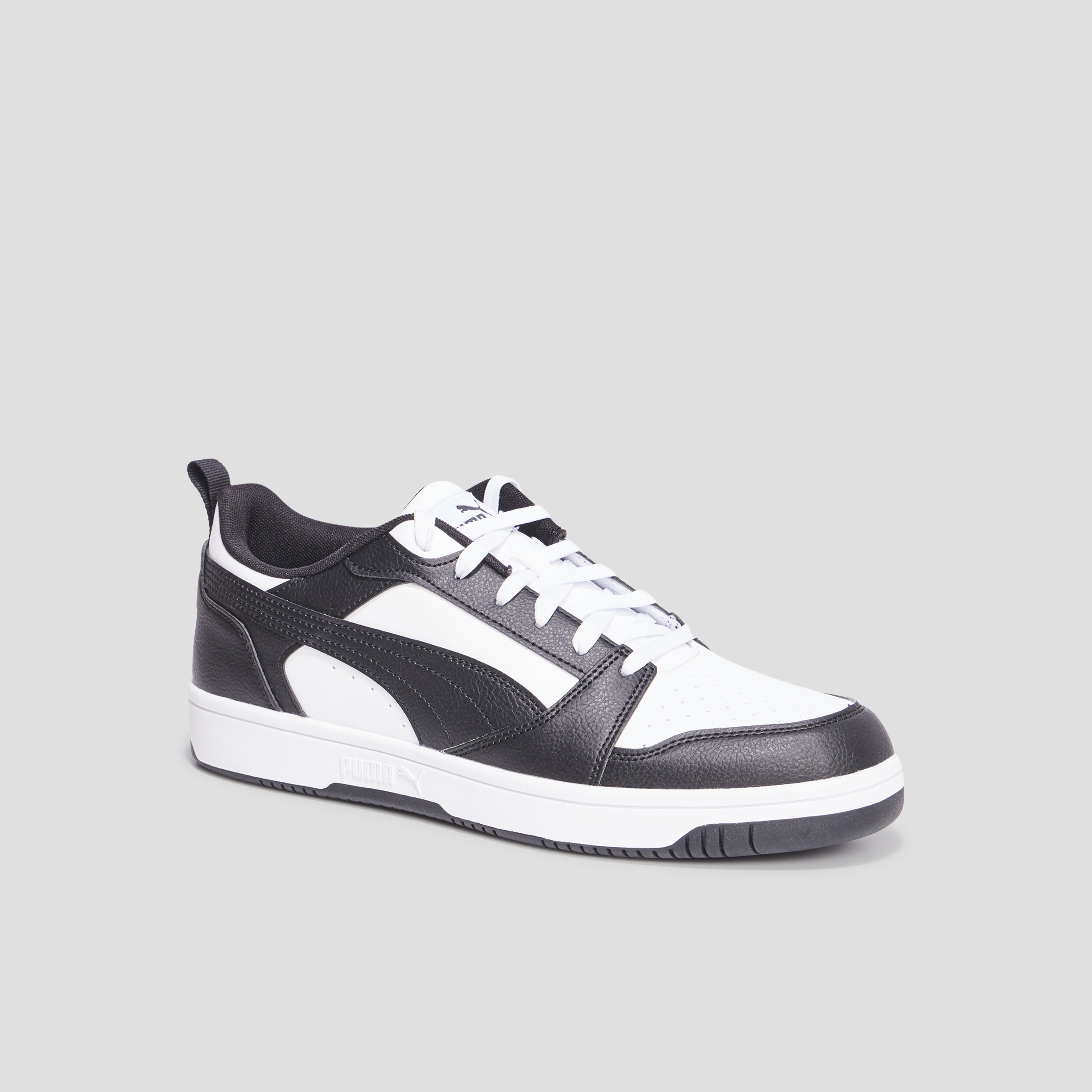 Tennis basses lacets Puma Rebound V6 noir homme La Halle