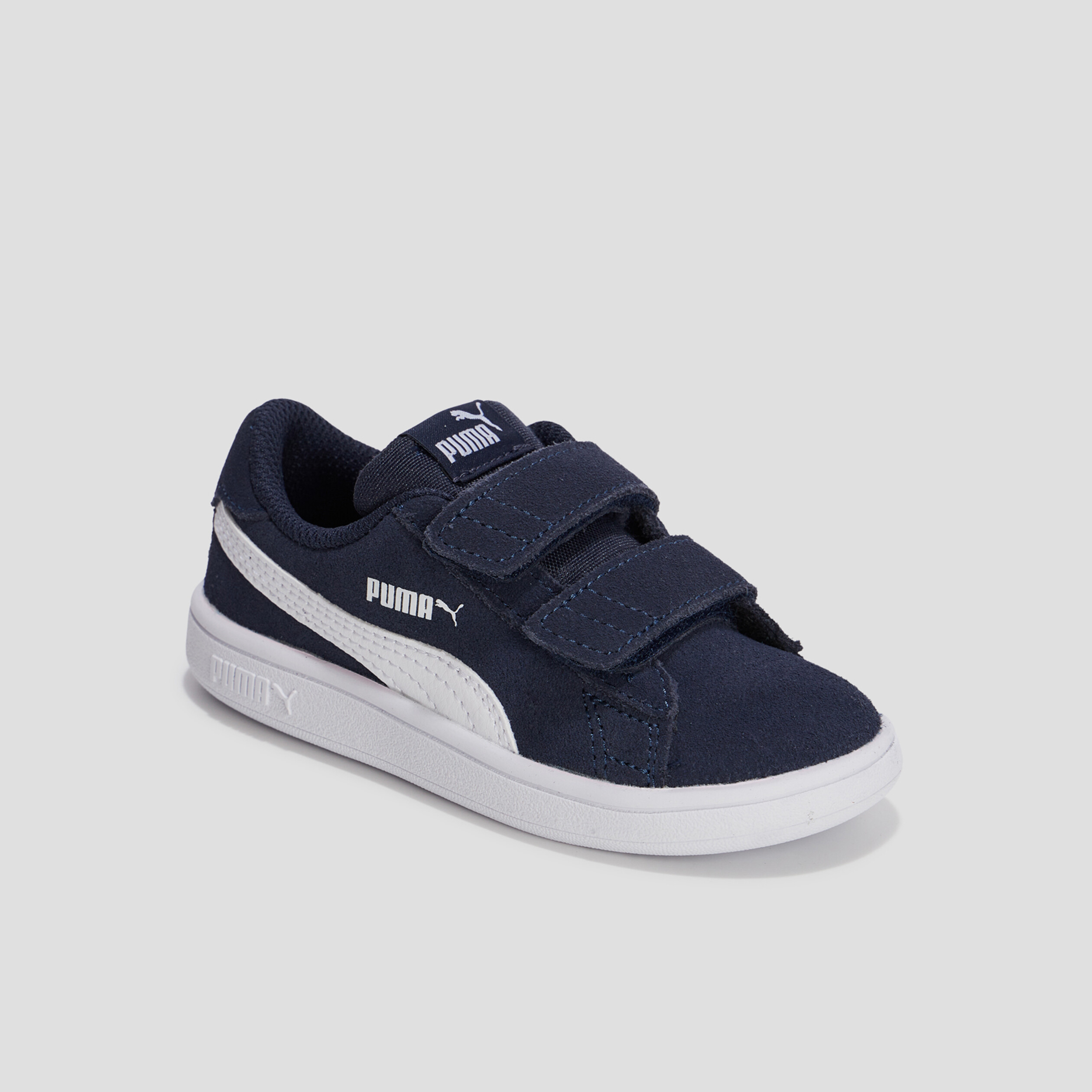 Tennis à scratchs Smash V2 SD Puma bleu marine garçon