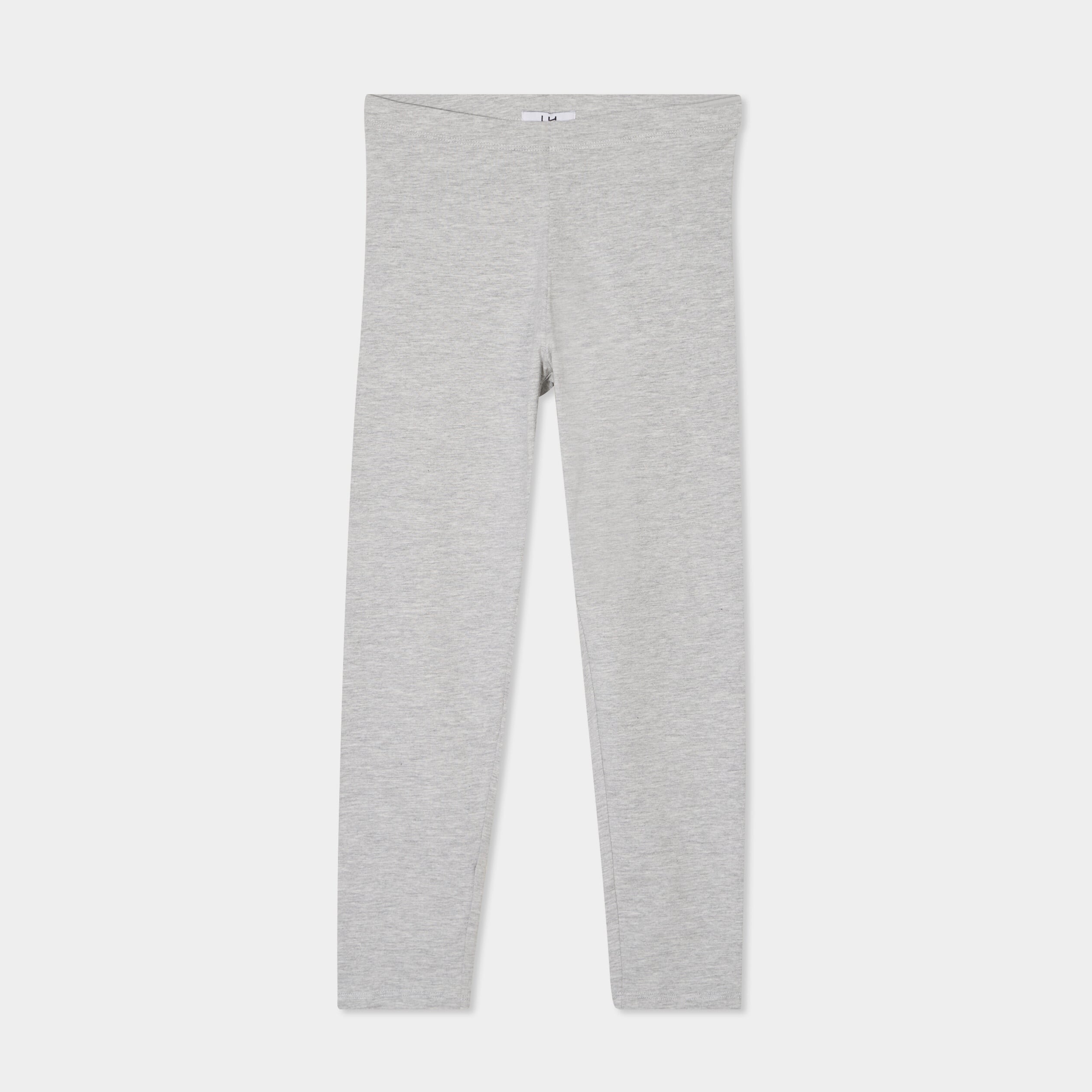 Legging 7/8 &egrave;me taille &eacute;lastiqu&eacute;e gris clair femme