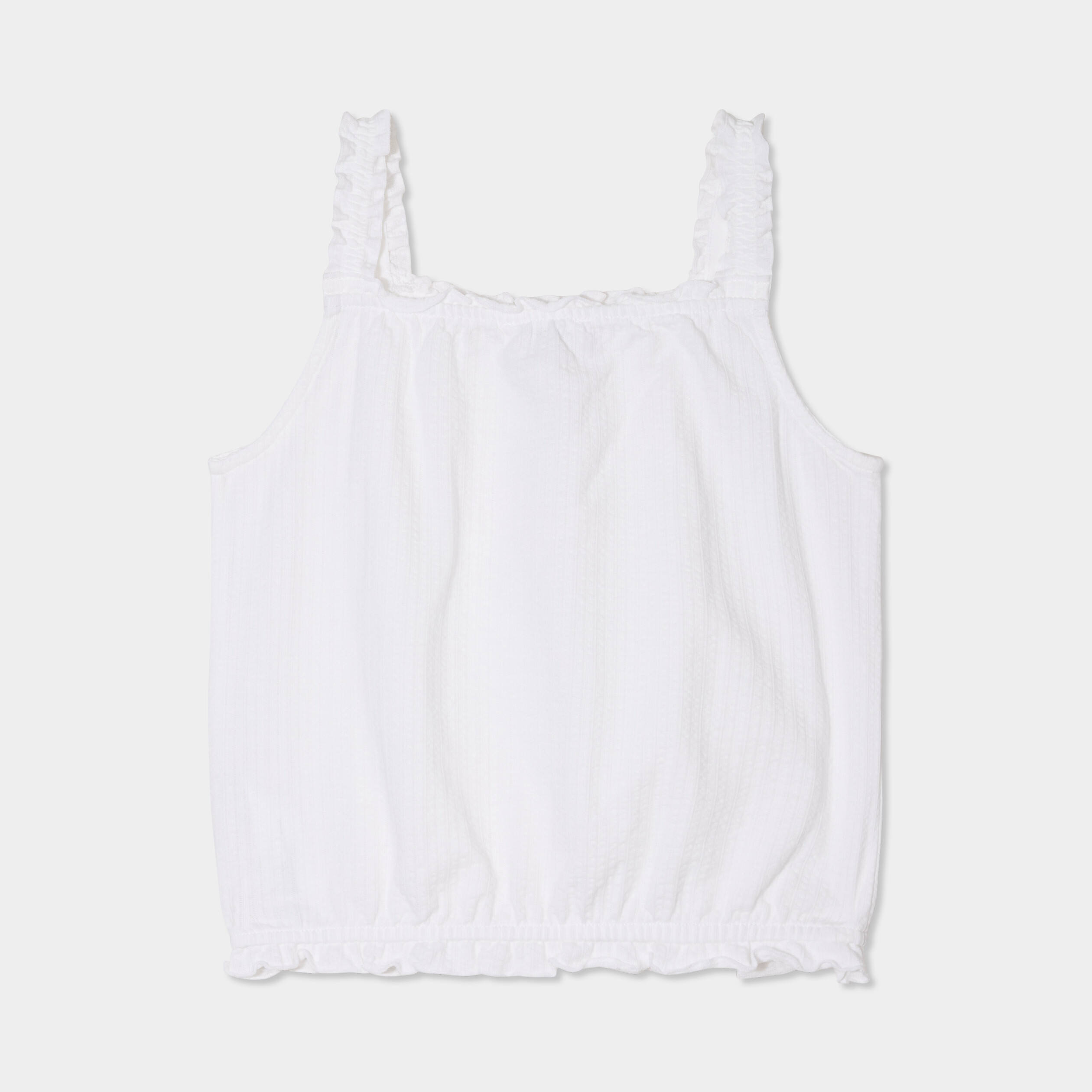 debardeur encolure carree ivoire fille Débardeur encolure carrée ivoire fille