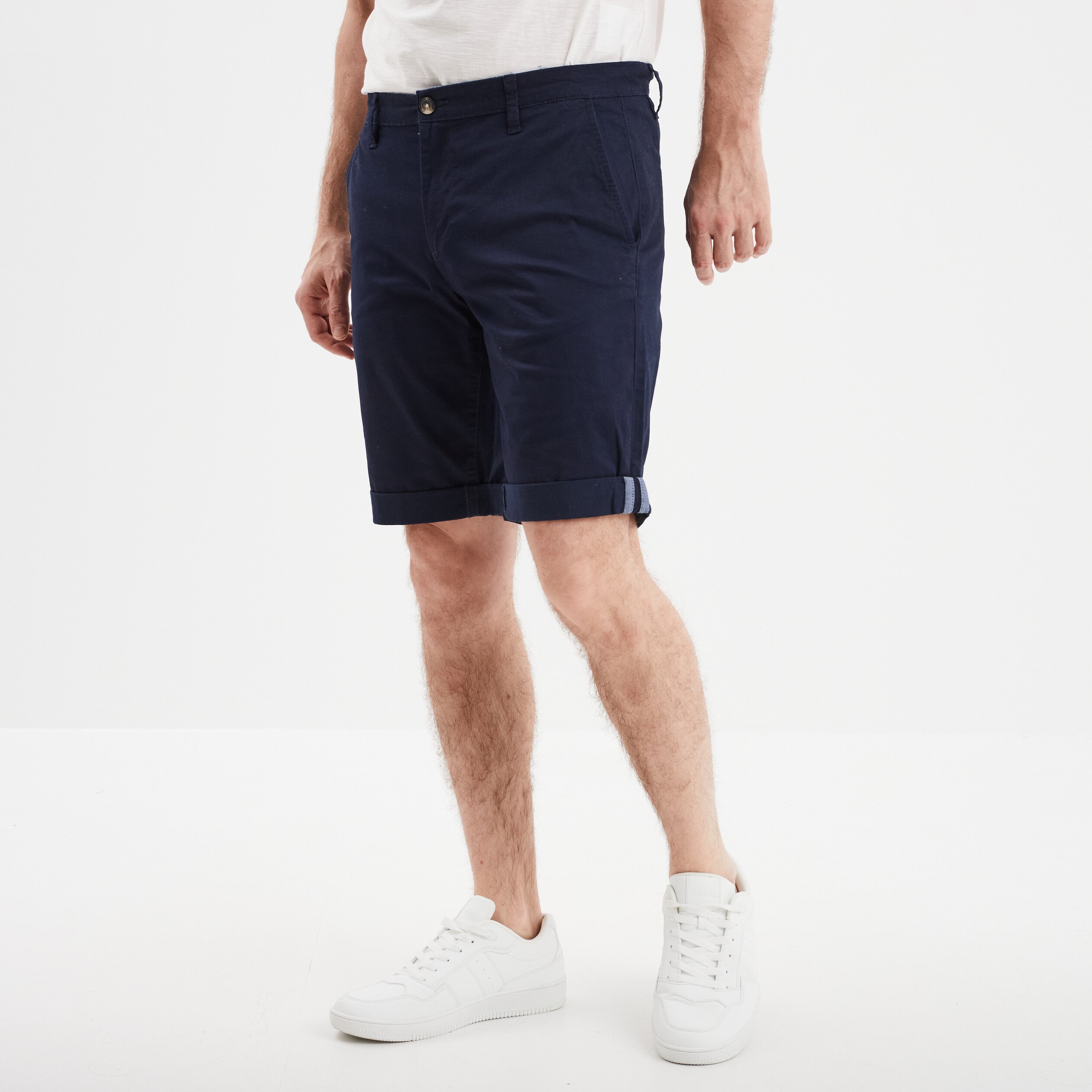 short chino slim creeks bleu marine homme Short chino slim Creeks bleu marine homme
