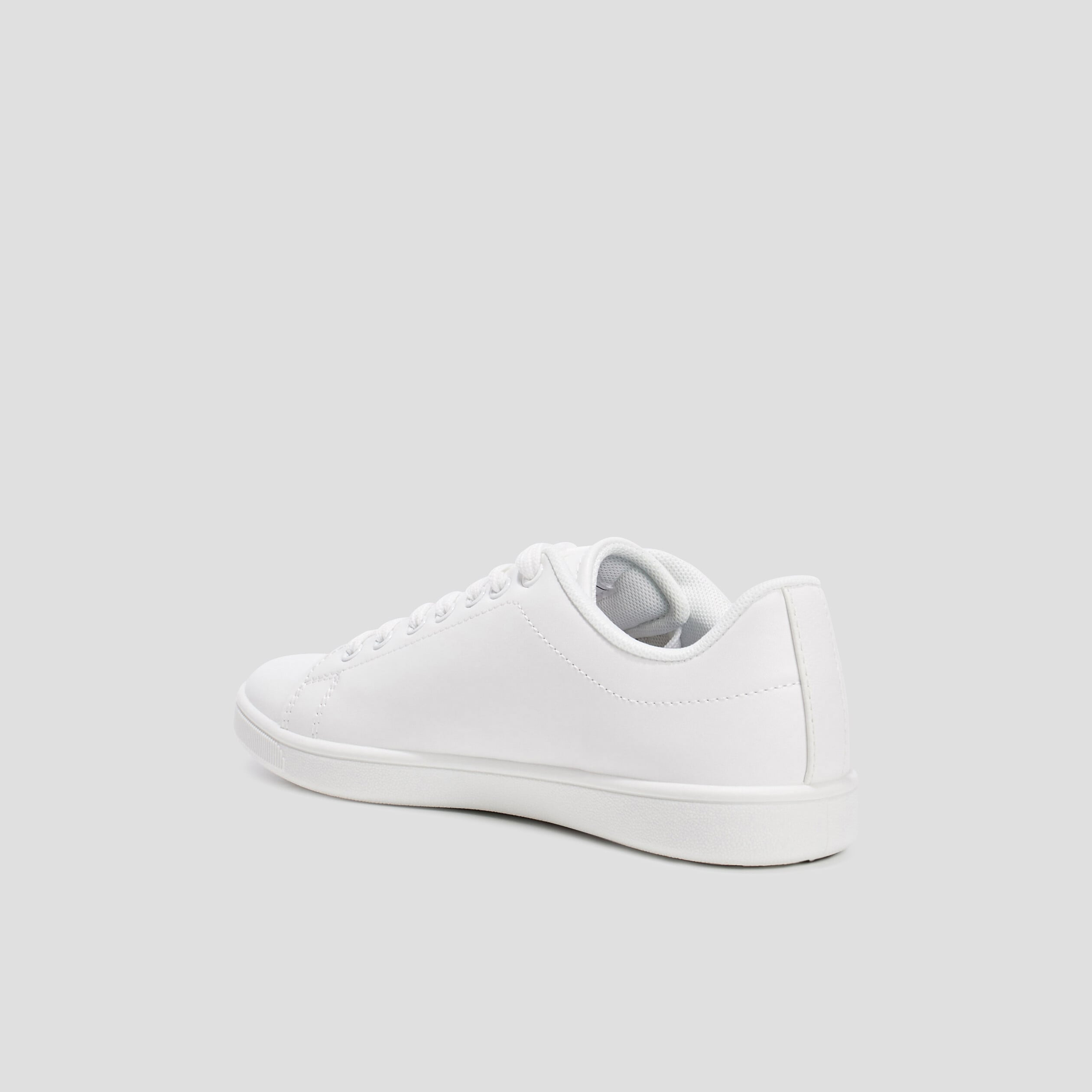 Tennis &agrave; lacets blanc femme