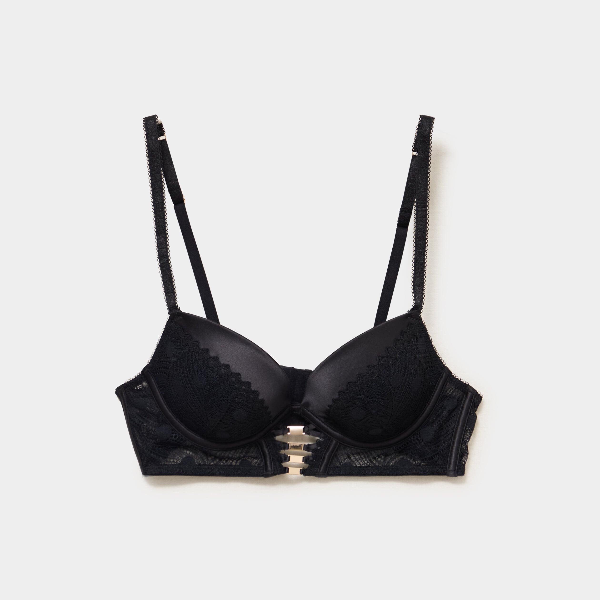 Soutien-gorge padd&eacute; noir femme