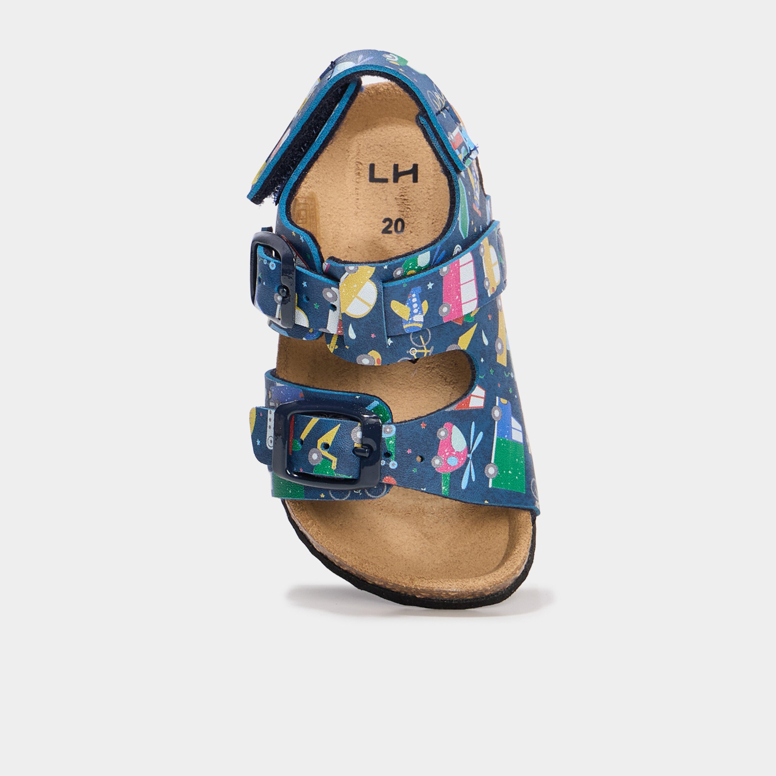 sandales a boucles bleu marine bebeg Sandales à boucles bleu marine bébé garçon
