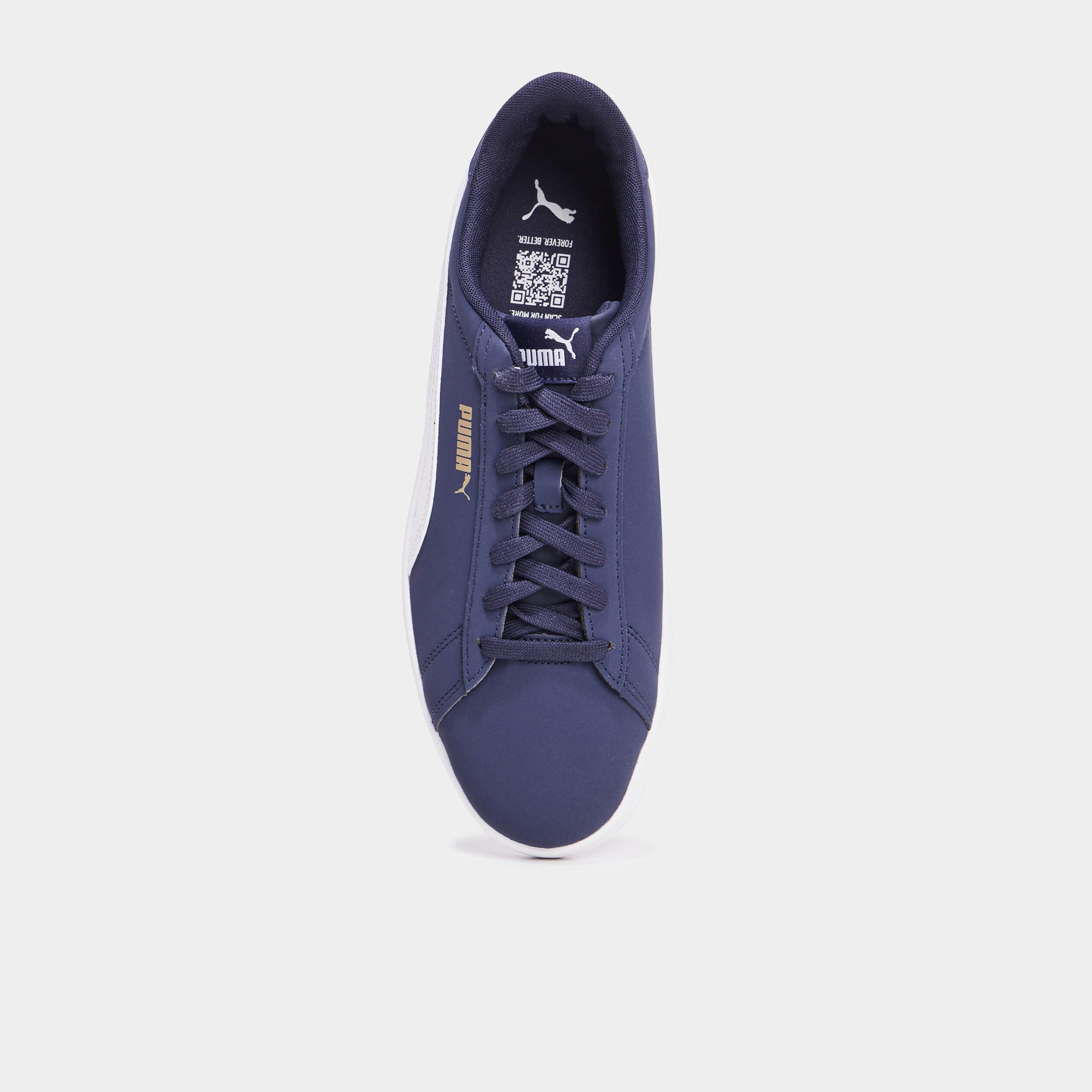 tennis basses a lacets puma smash buck bleu homme Tennis basses à lacets Puma Smash Buck bleu homme