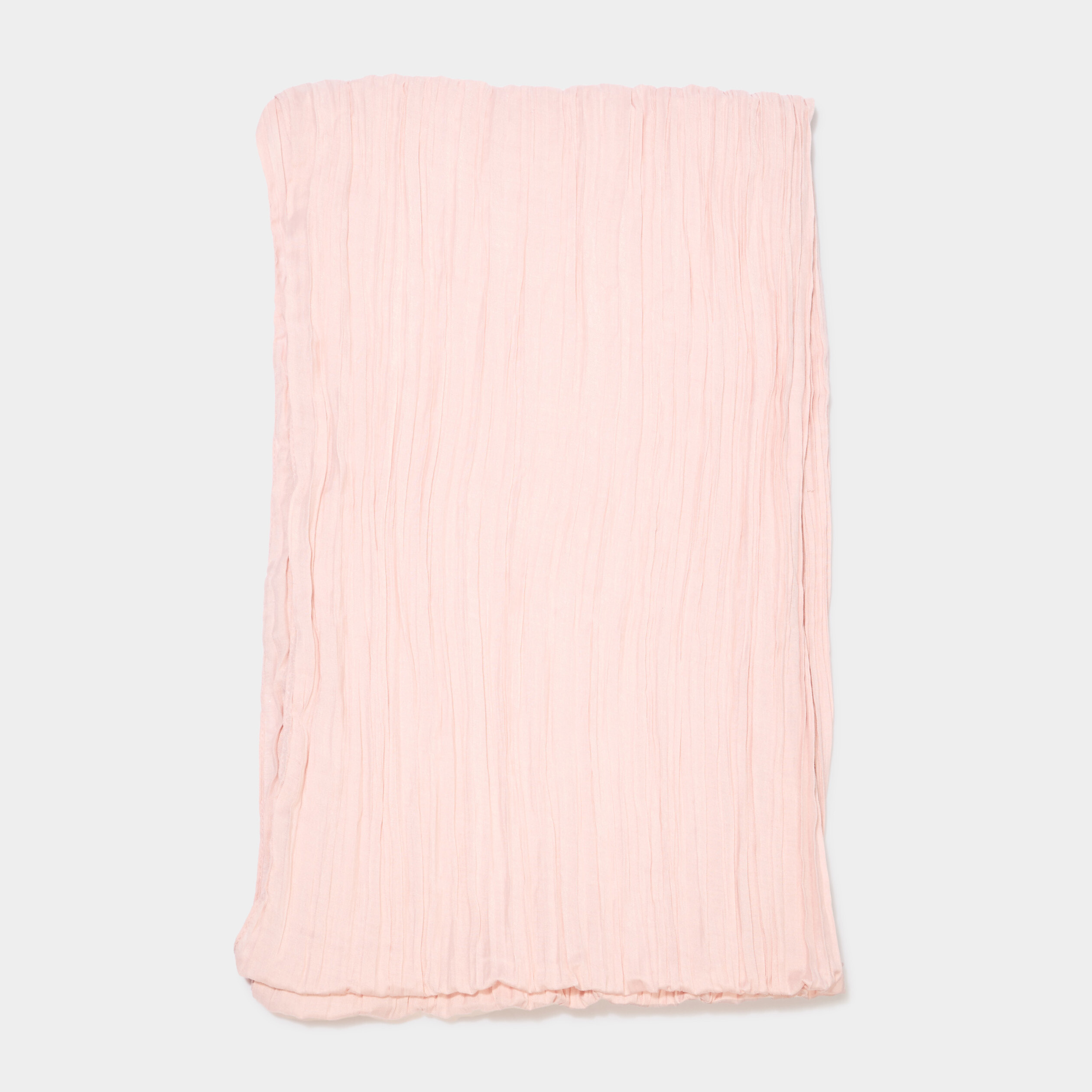 foulard aspect froisse rose pastel femme Foulard aspect froissé rose pastel femme