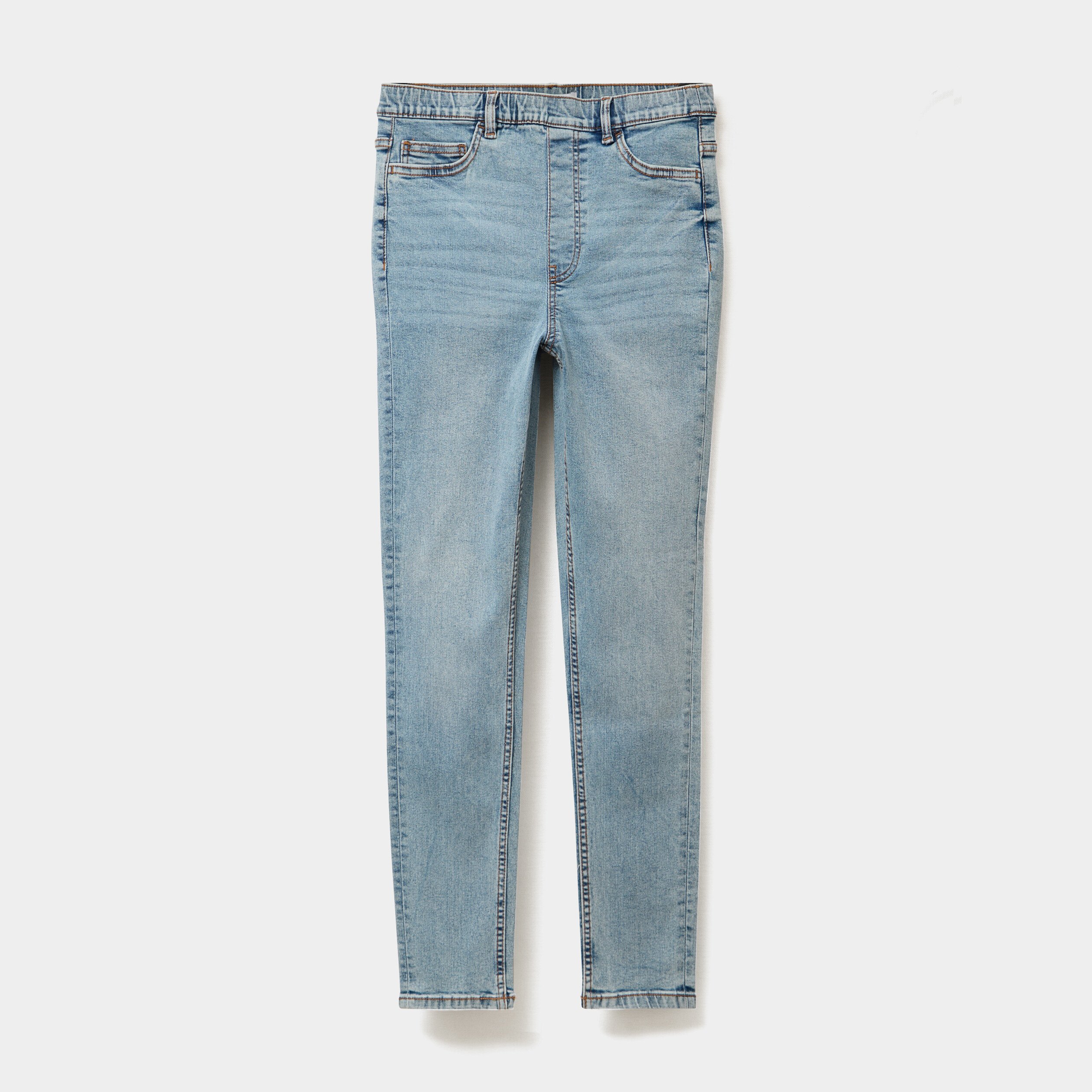 jegging skinny taille haute denim double stone femme Jegging skinny taille haute denim double stone femme