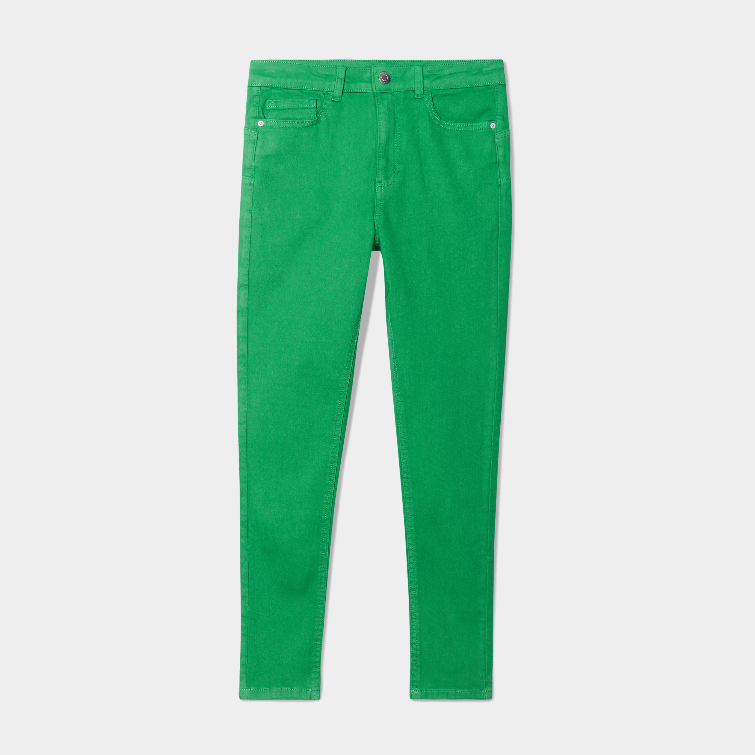 pantalon skinny push up vert femme Pantalon skinny push up vert femme