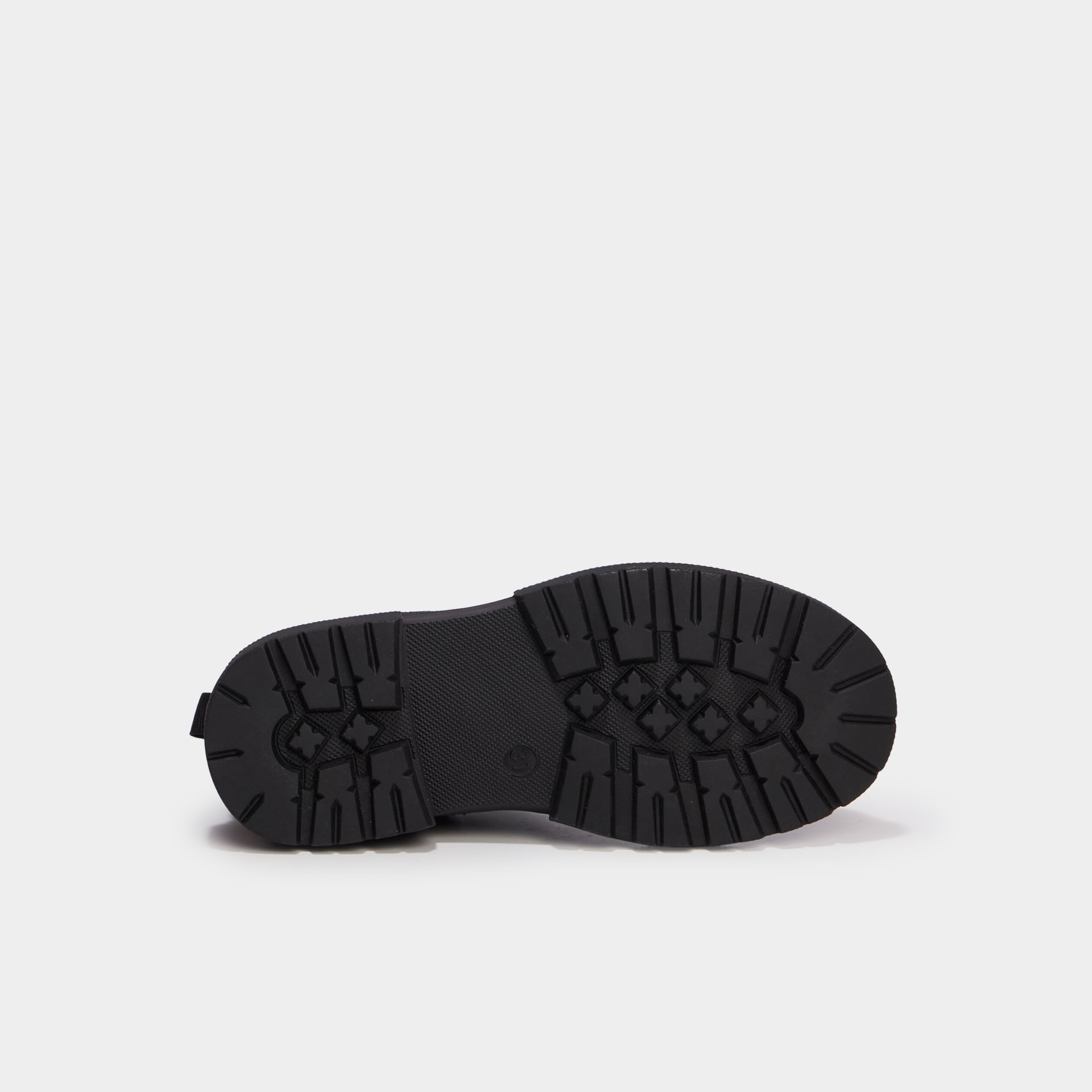 Bottines crant&eacute;es zipp&eacute;es &agrave; paillettes noir fille