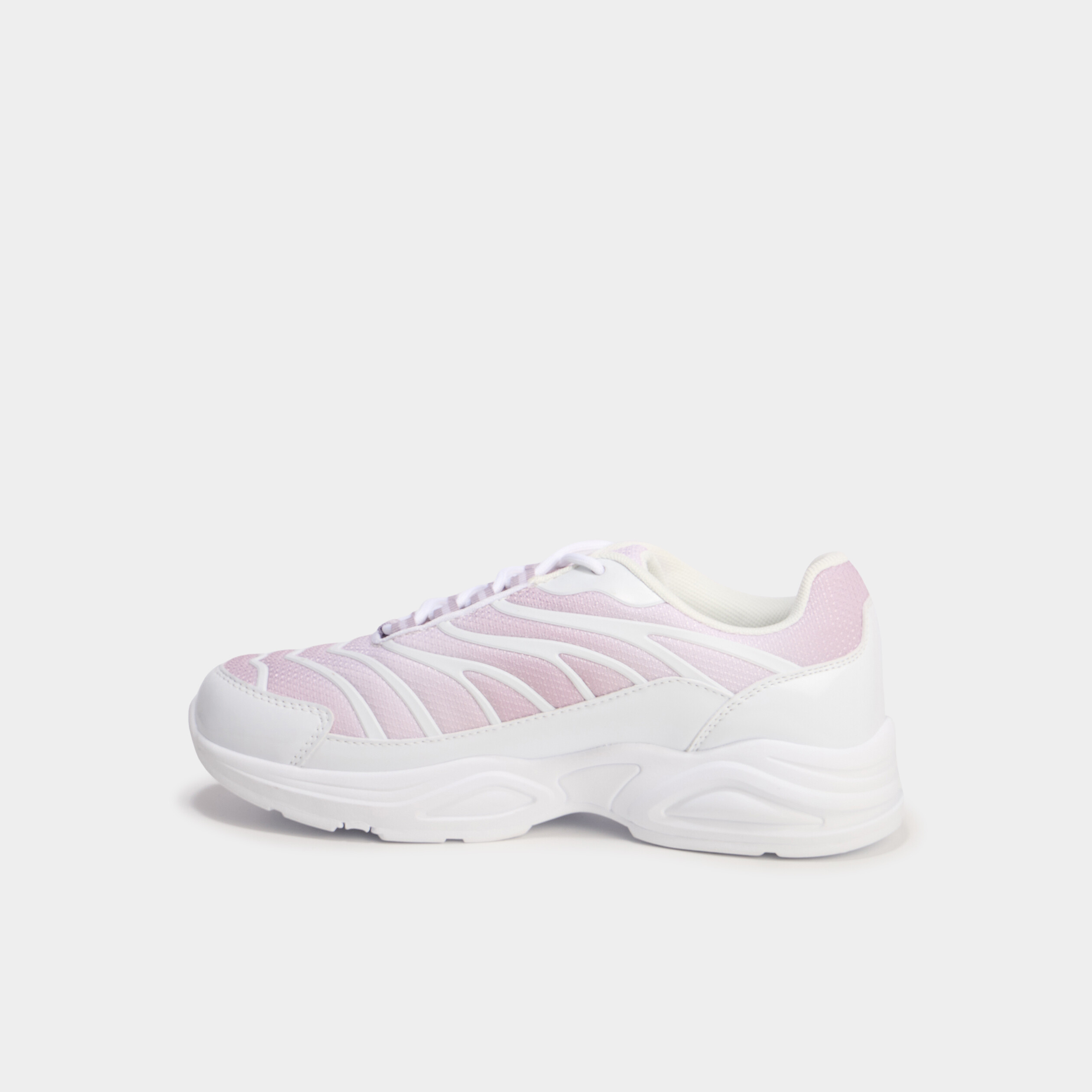 Baskets running semelles bulles rose femme