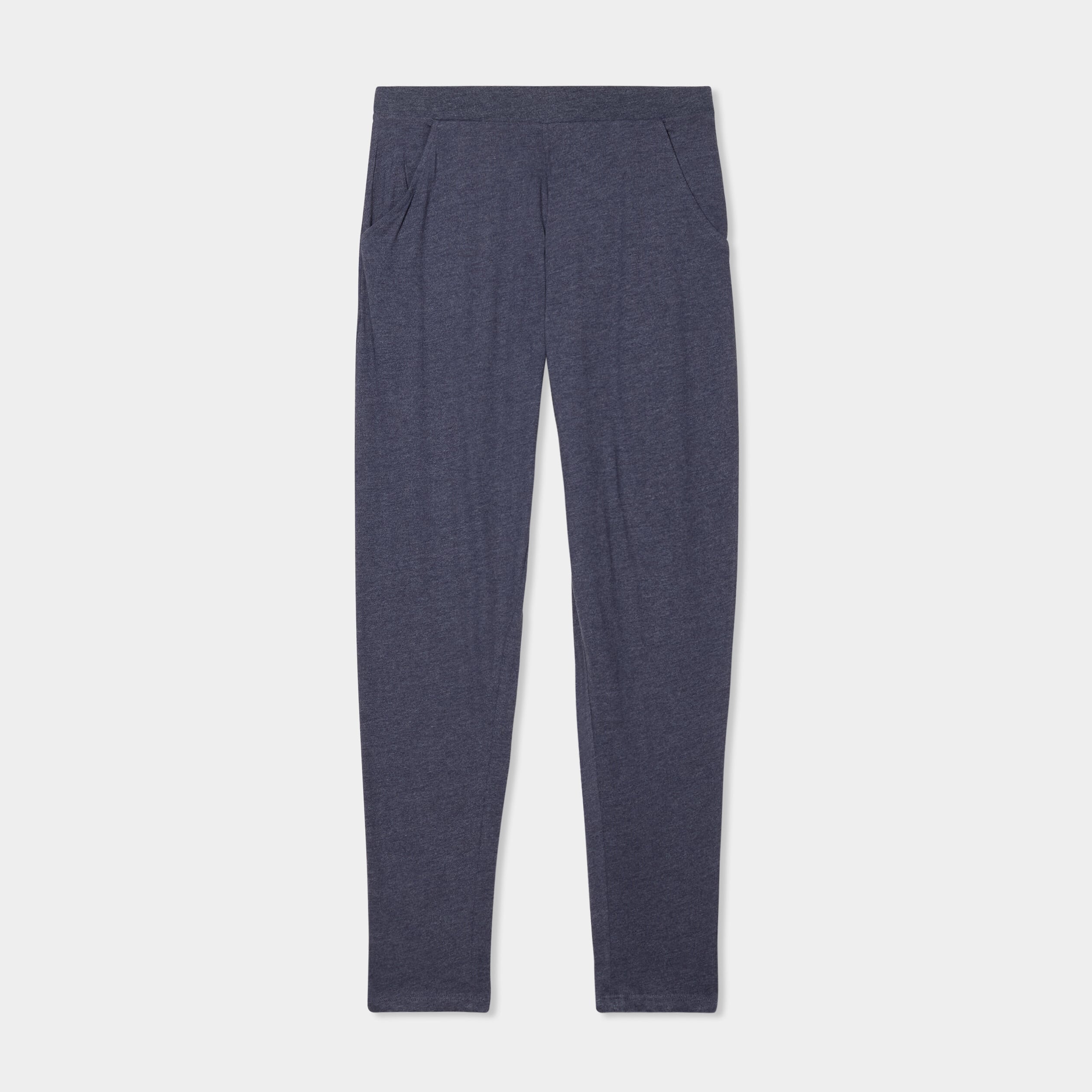 Pantalon de pyjama ajust&eacute; bleu femme