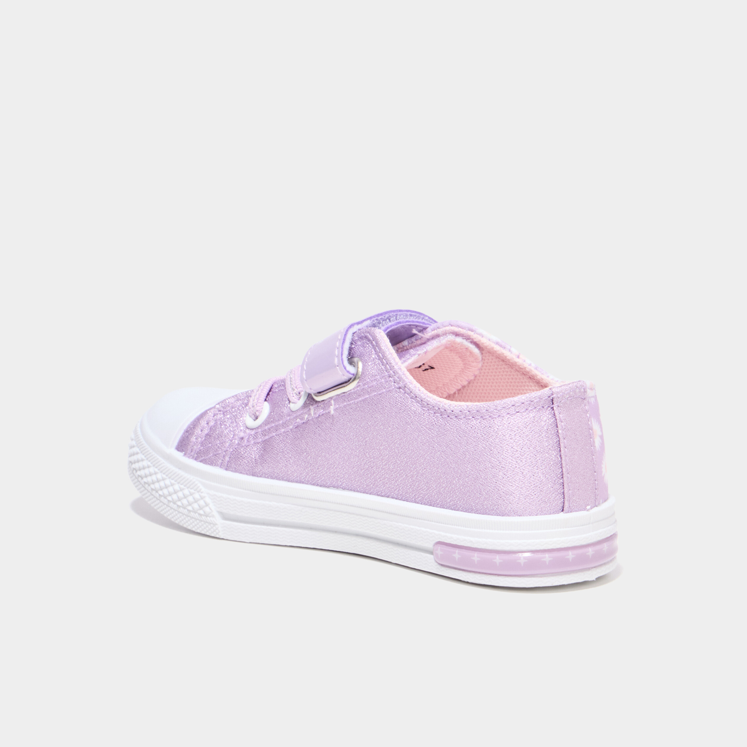 Tennis lumineuses bout renforc&eacute; Frozen parme fille