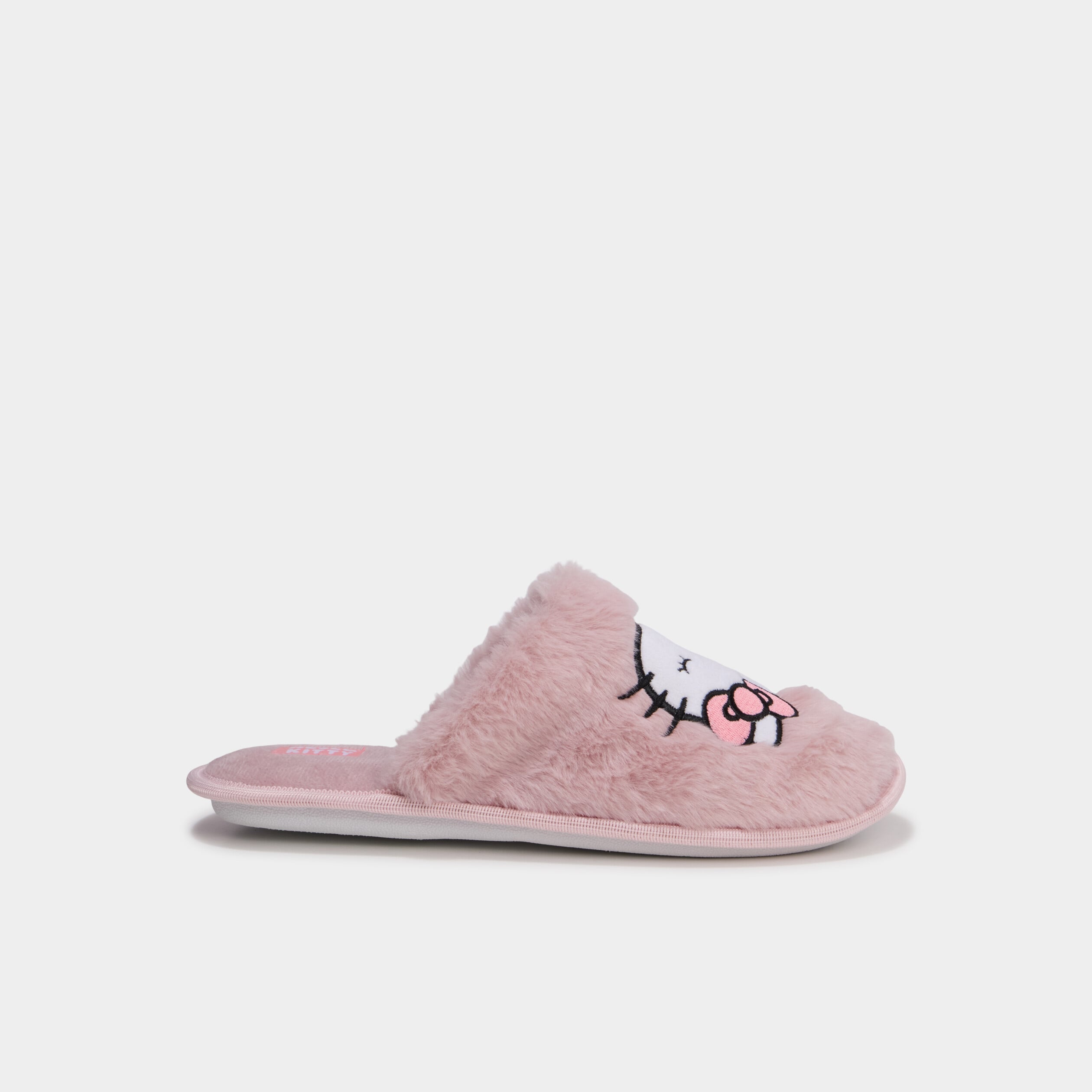 Chaussons fausse fourrure Hello Kitty rose femme