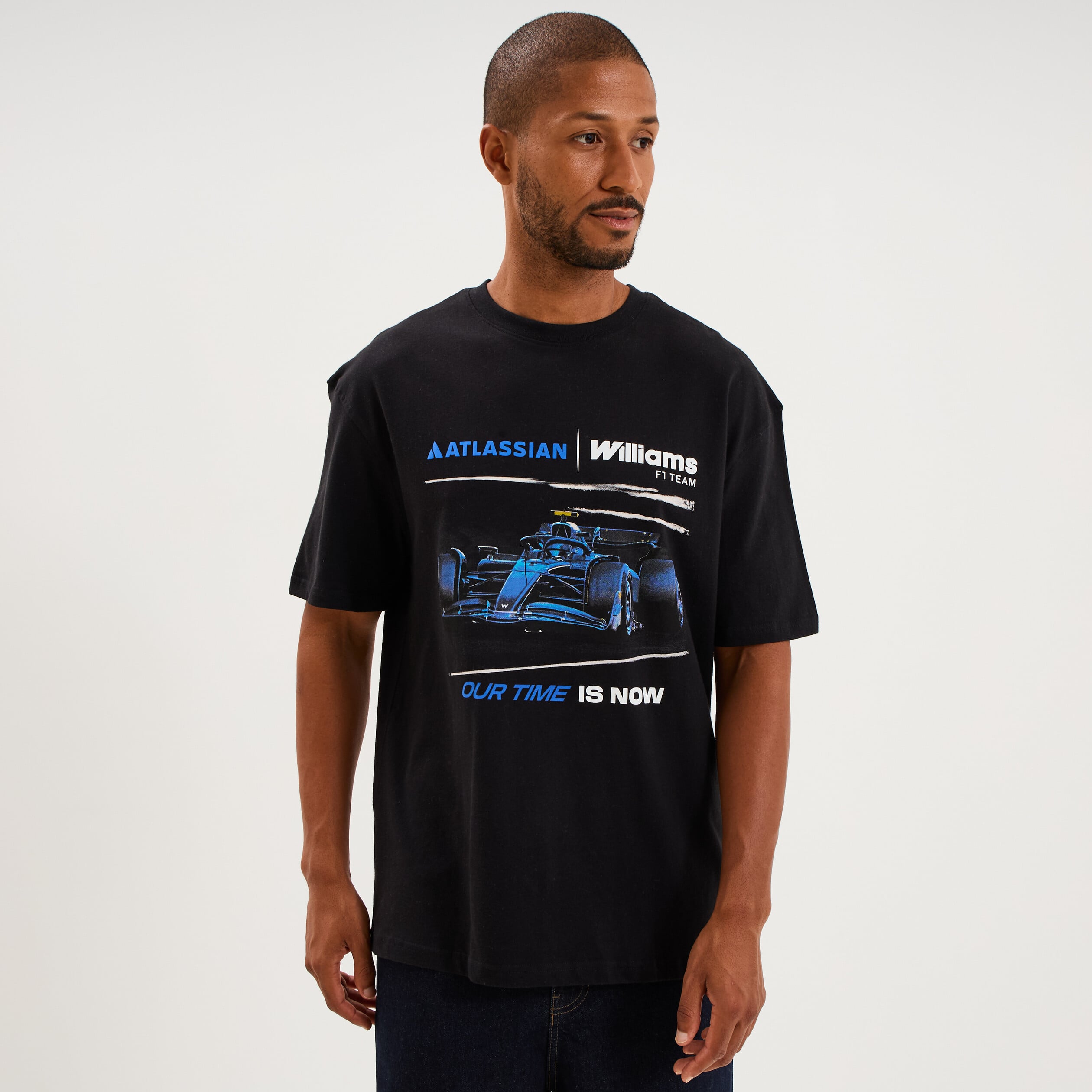 T-shirt &agrave; manches courtes Williams F1 noir homme