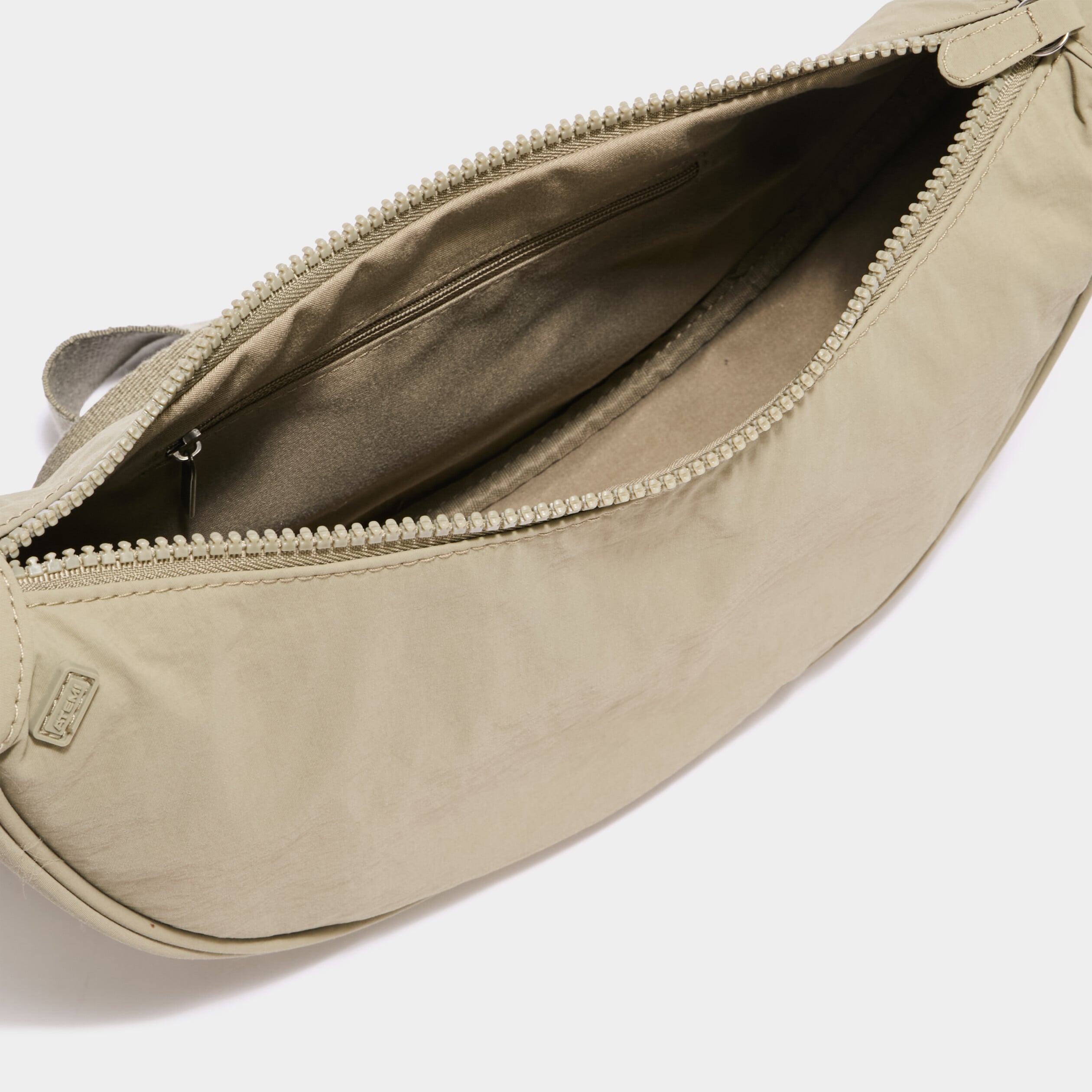 Sac banane en bandouli&egrave;re vert kaki femme