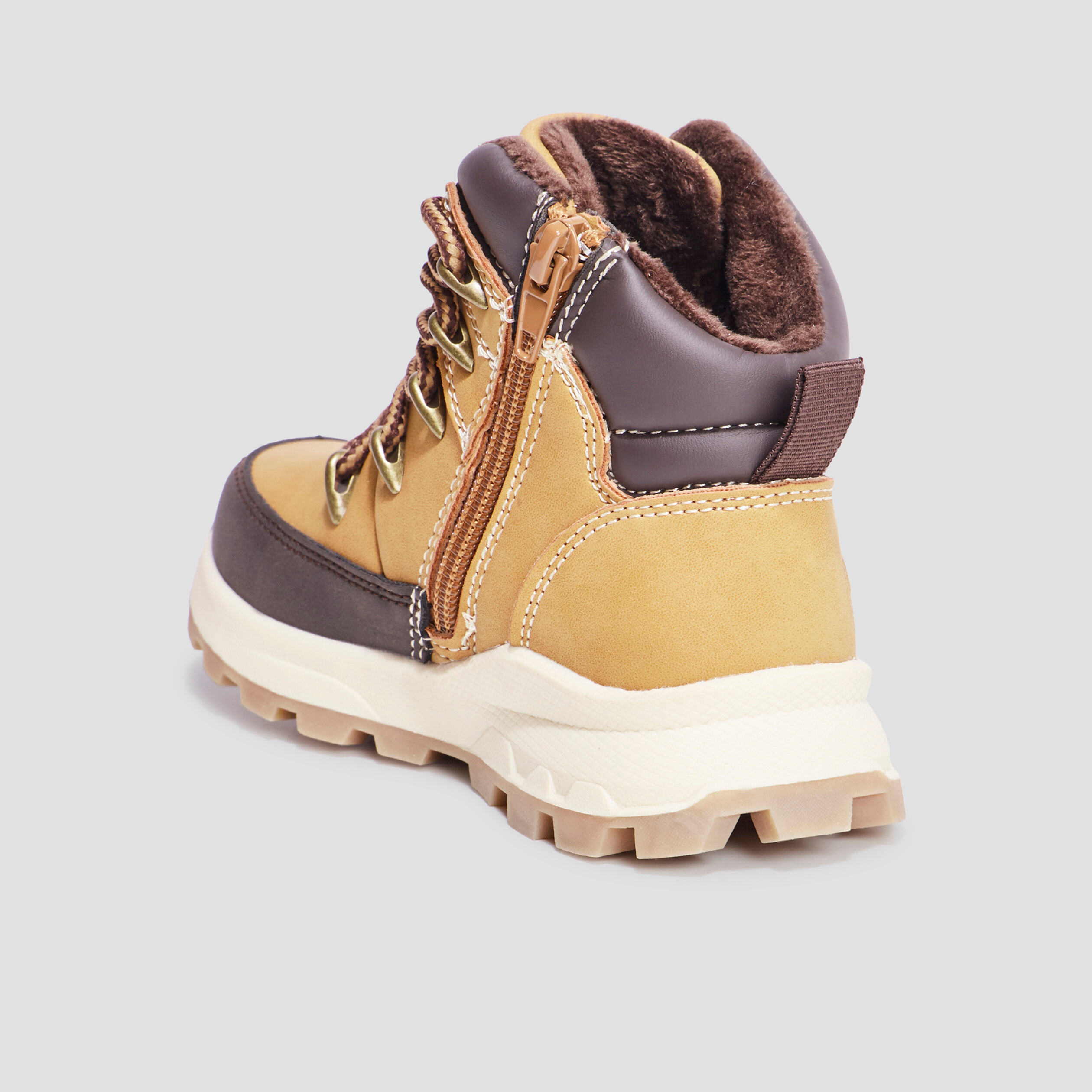 Bottines zippées Trappeur Barato jaune garçon