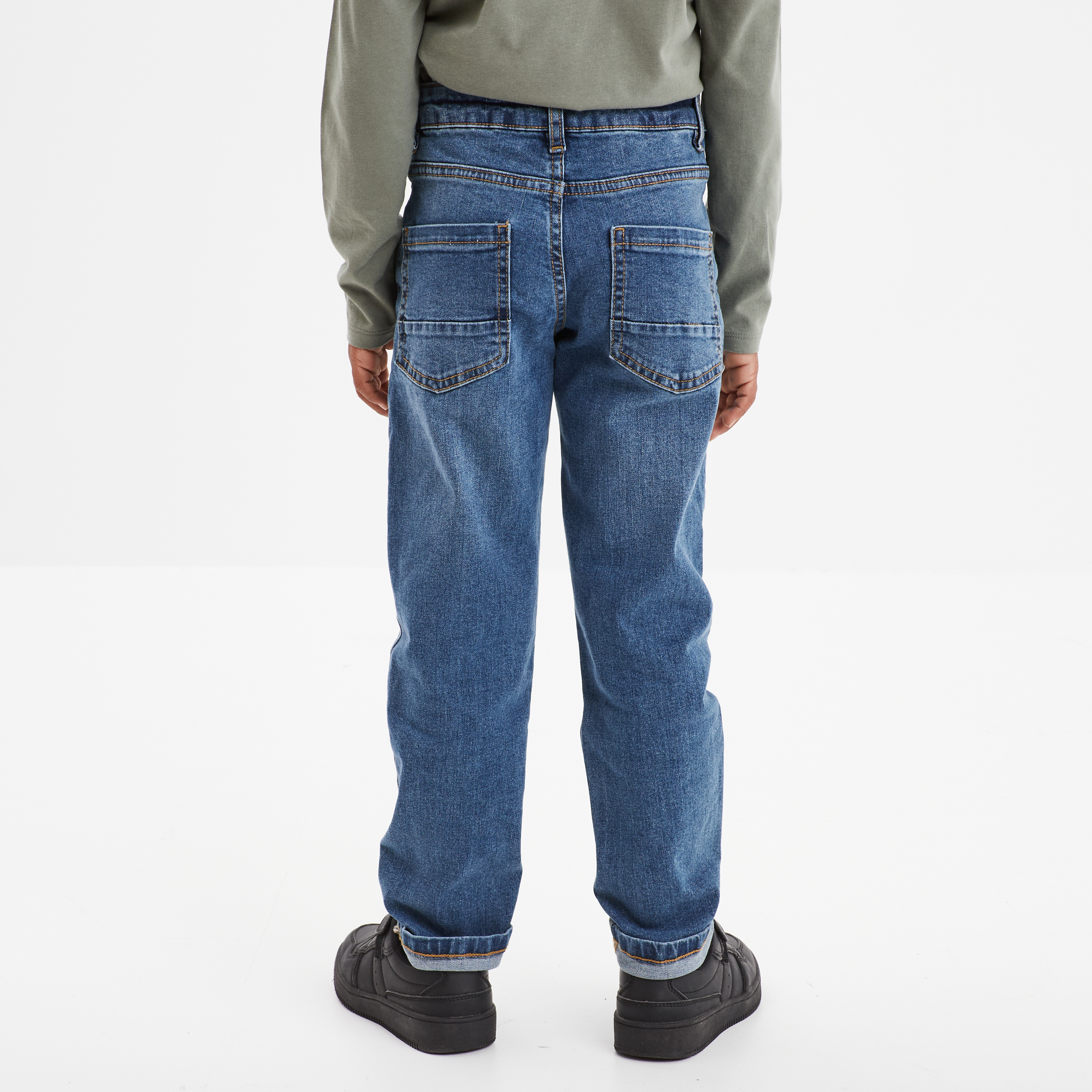 jeans denim regular 5 poches denim double stone garcon Jeans denim regular 5 poches denim double stone garçon