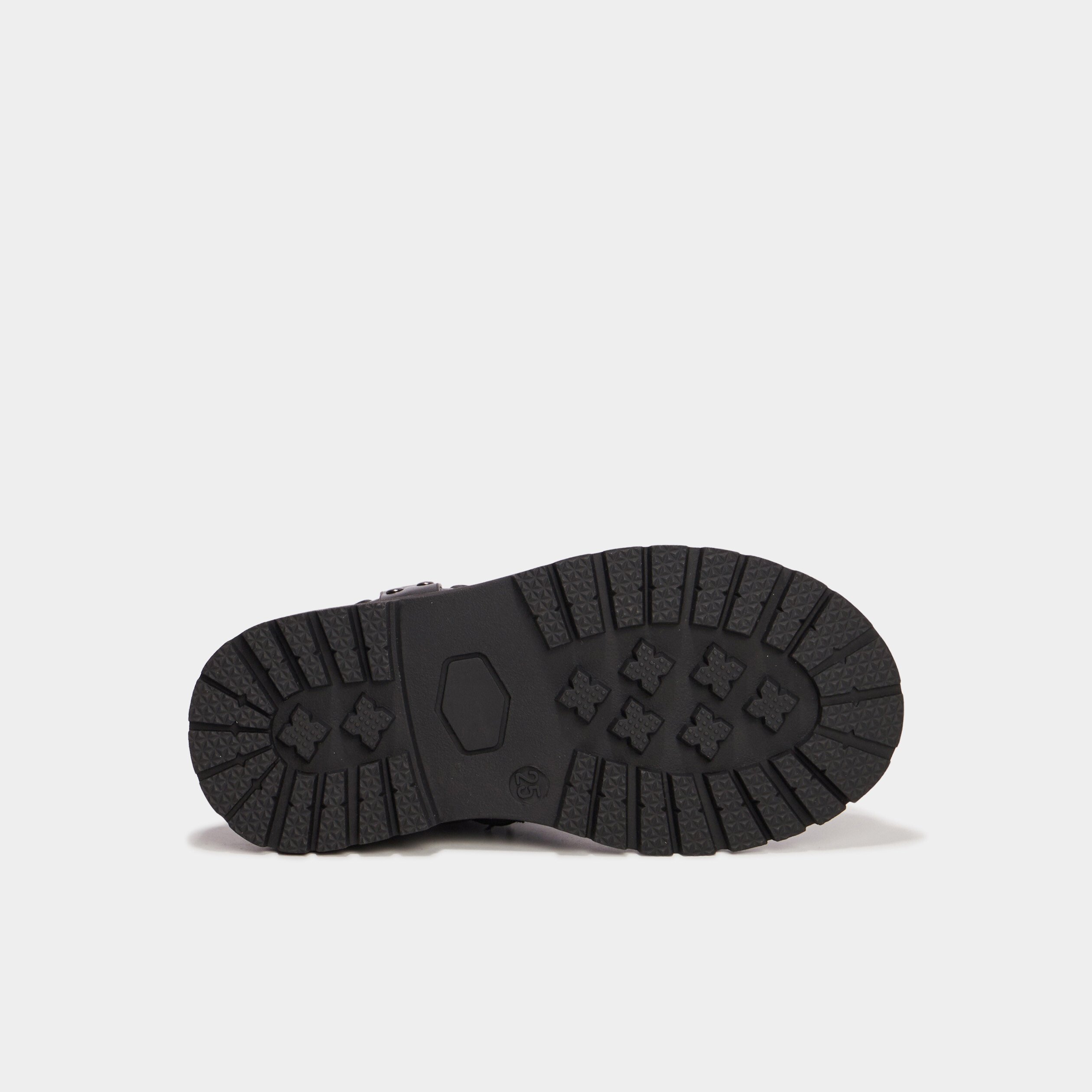 Bottines crantées avec boucles Liberto noir fille