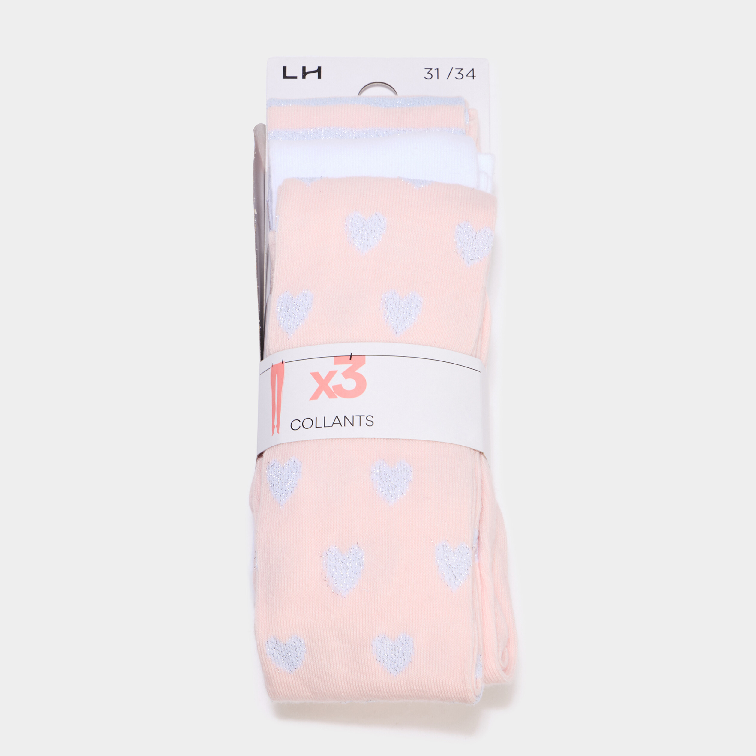 Lot 3 collants opaques multicolore fille