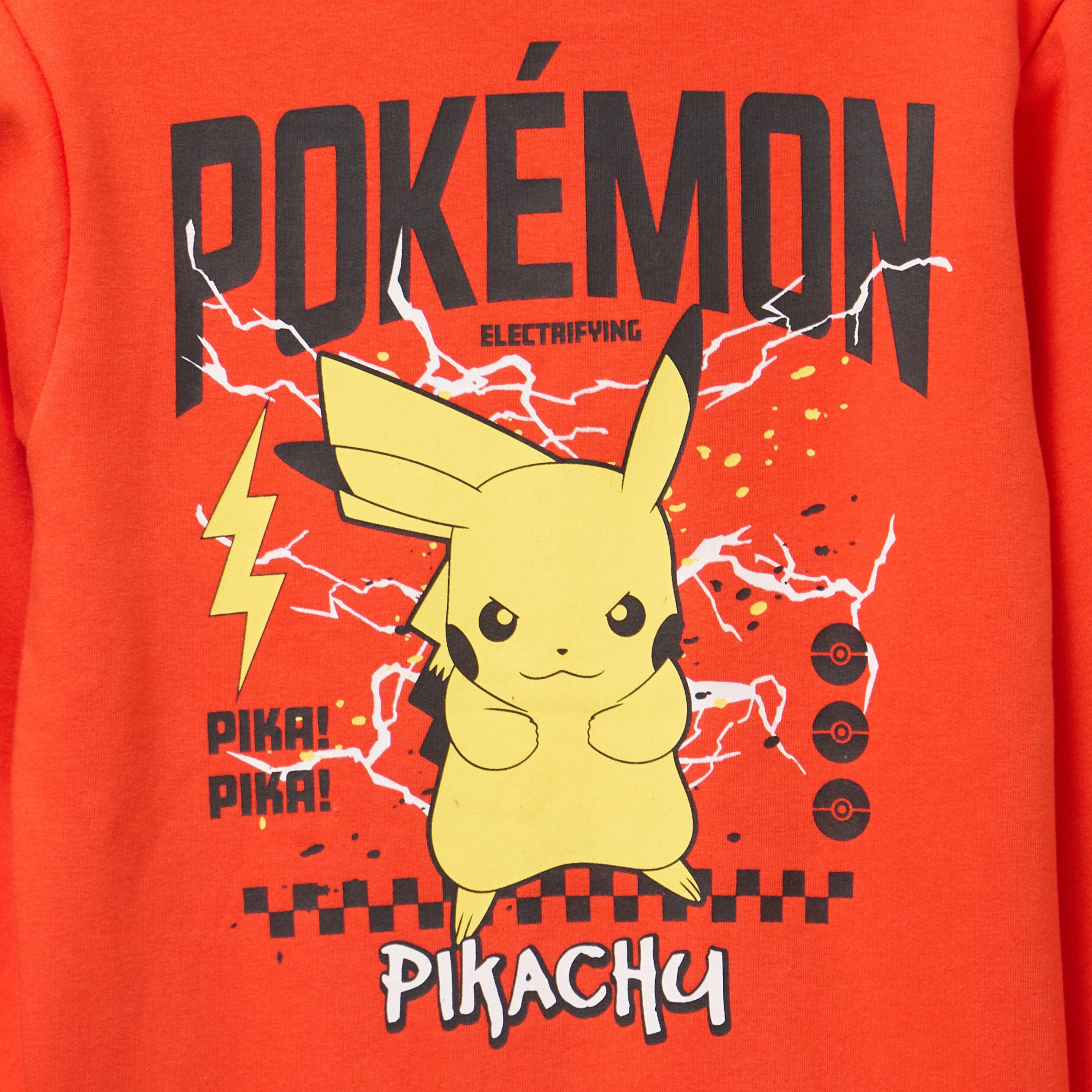 sweat zippe a capuche pokemon pikachu orange garcon Sweat zippé à capuche Pokémon Pikachu orange garçon