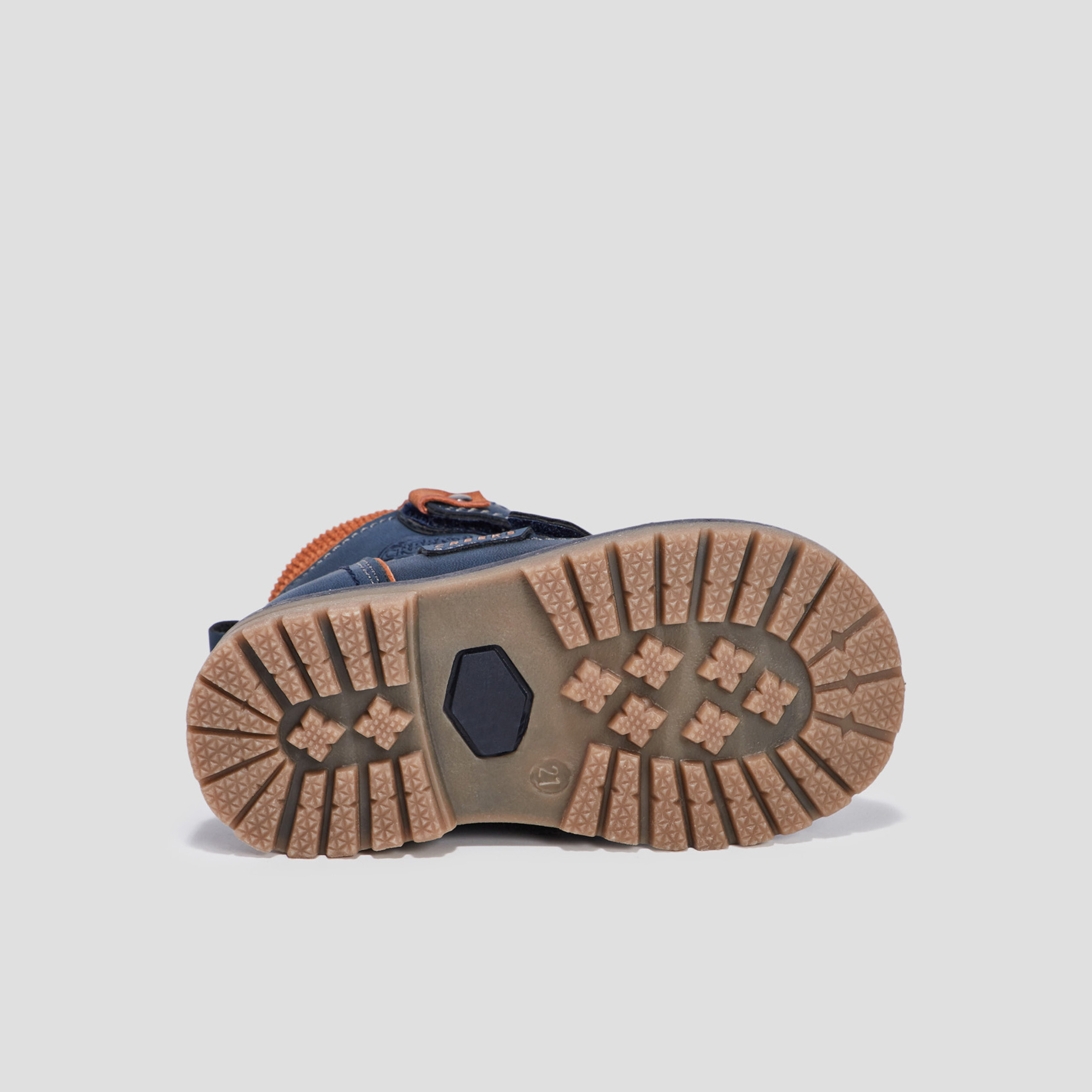 Bottines &agrave; scratchs bleu marine b&eacute;b&eacute; gar&ccedil;on